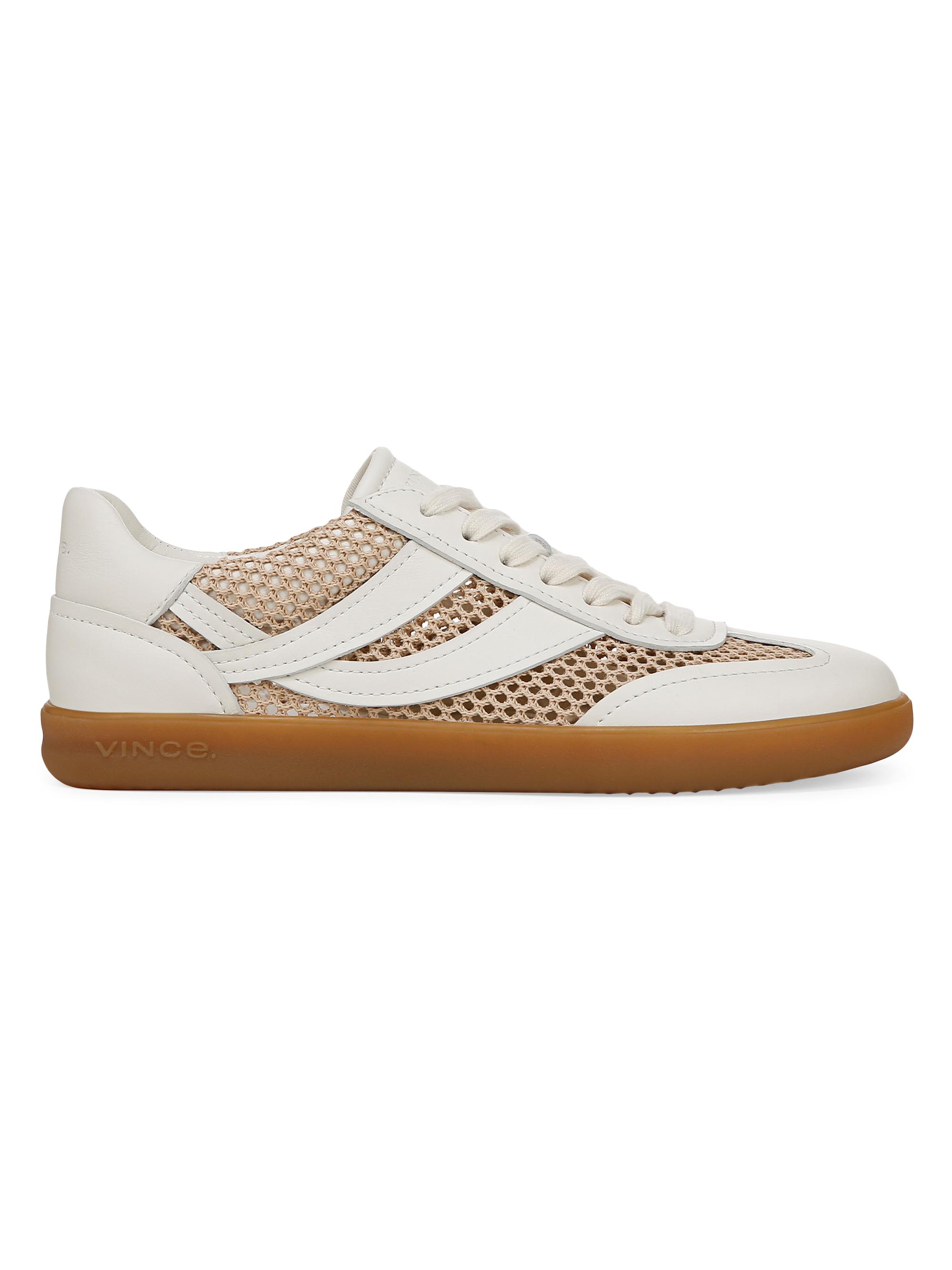 Vince Women's Oasis Netting-W Leather Sneakers - Milk Macademia