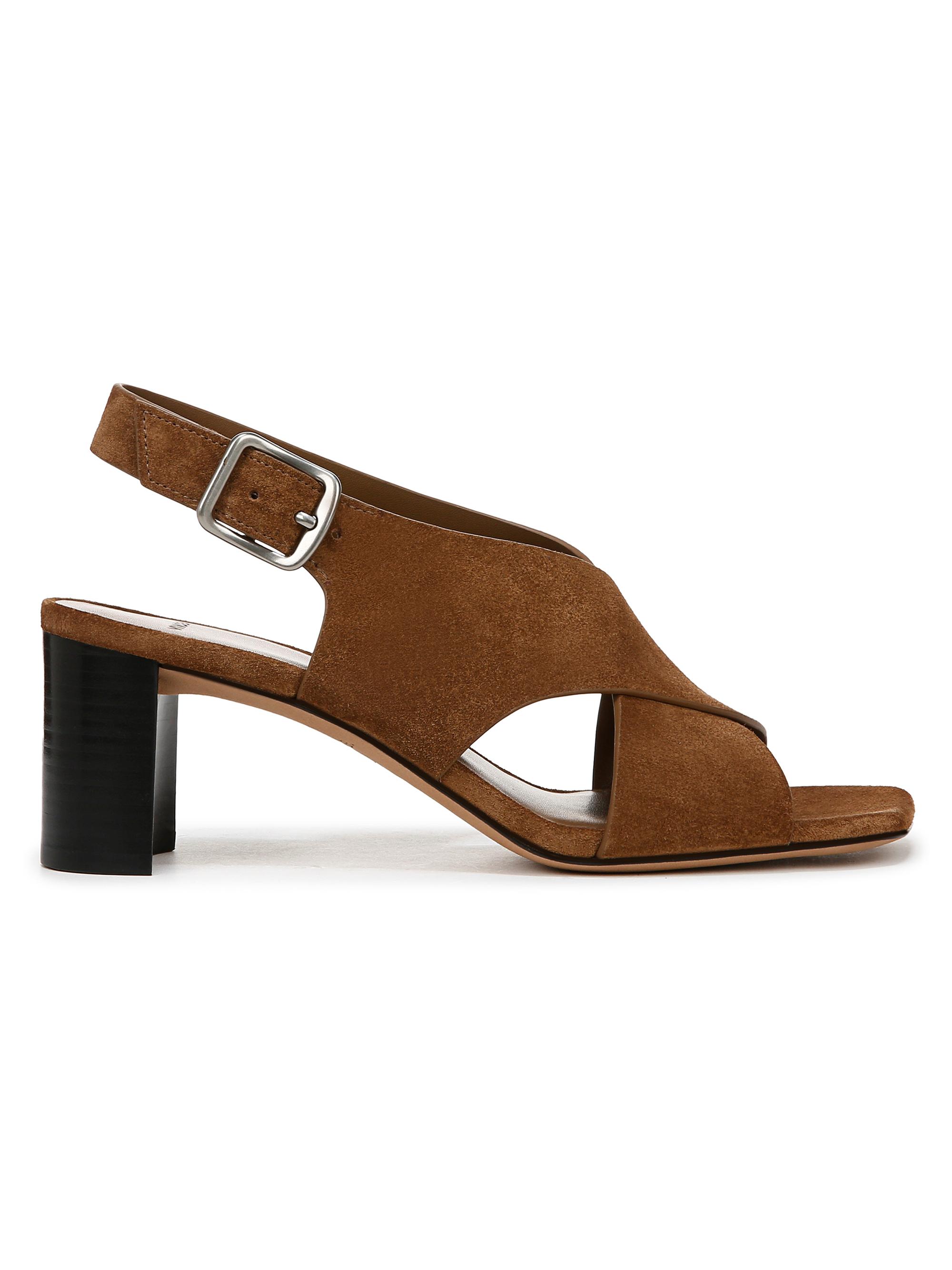 Vince Women's Omega Suede Slingback Sandals - Elmwood