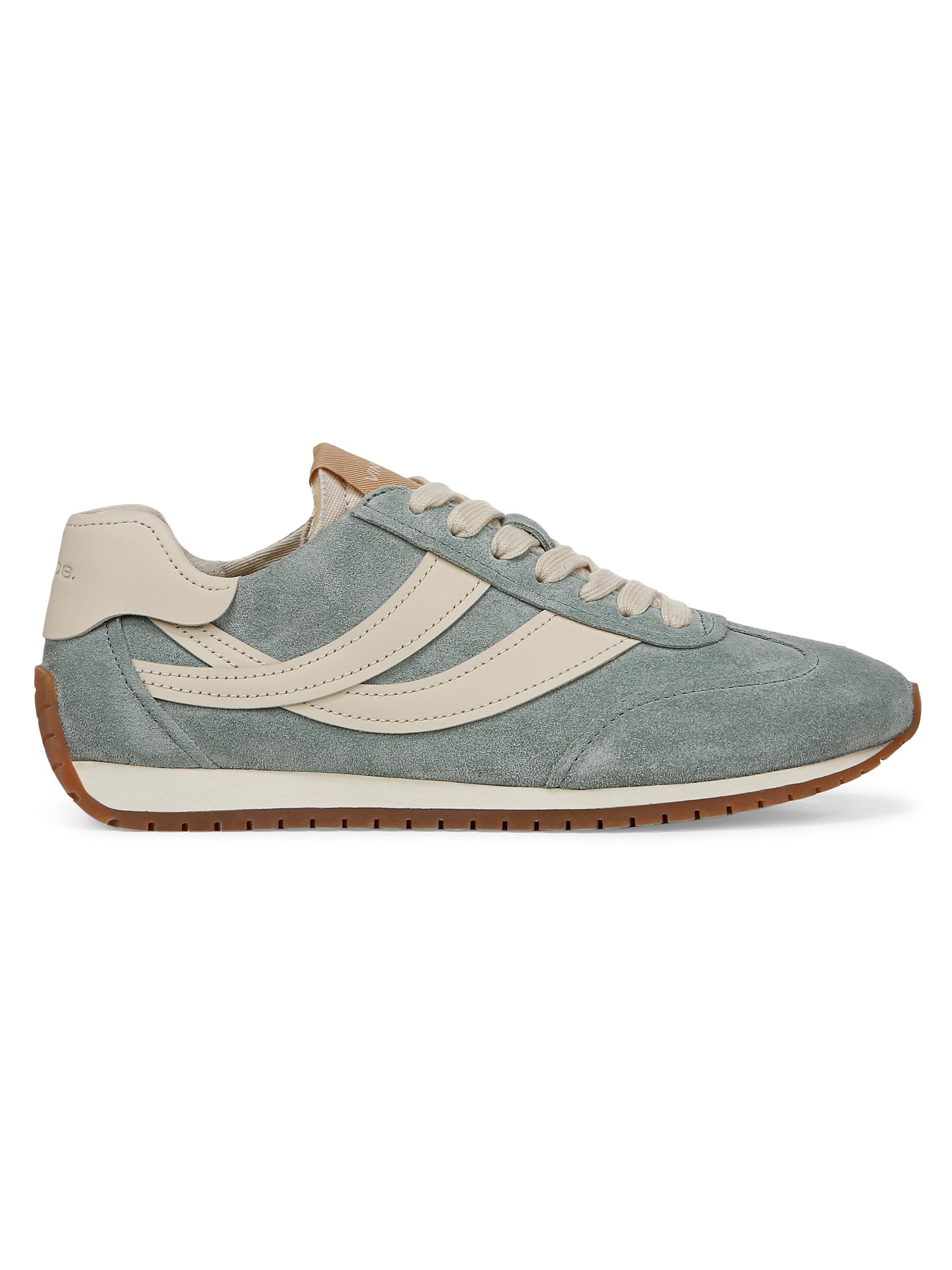 Vince Women's Oasis Runner Leather & Suede Sneakers - Bitter Sage Moonlight