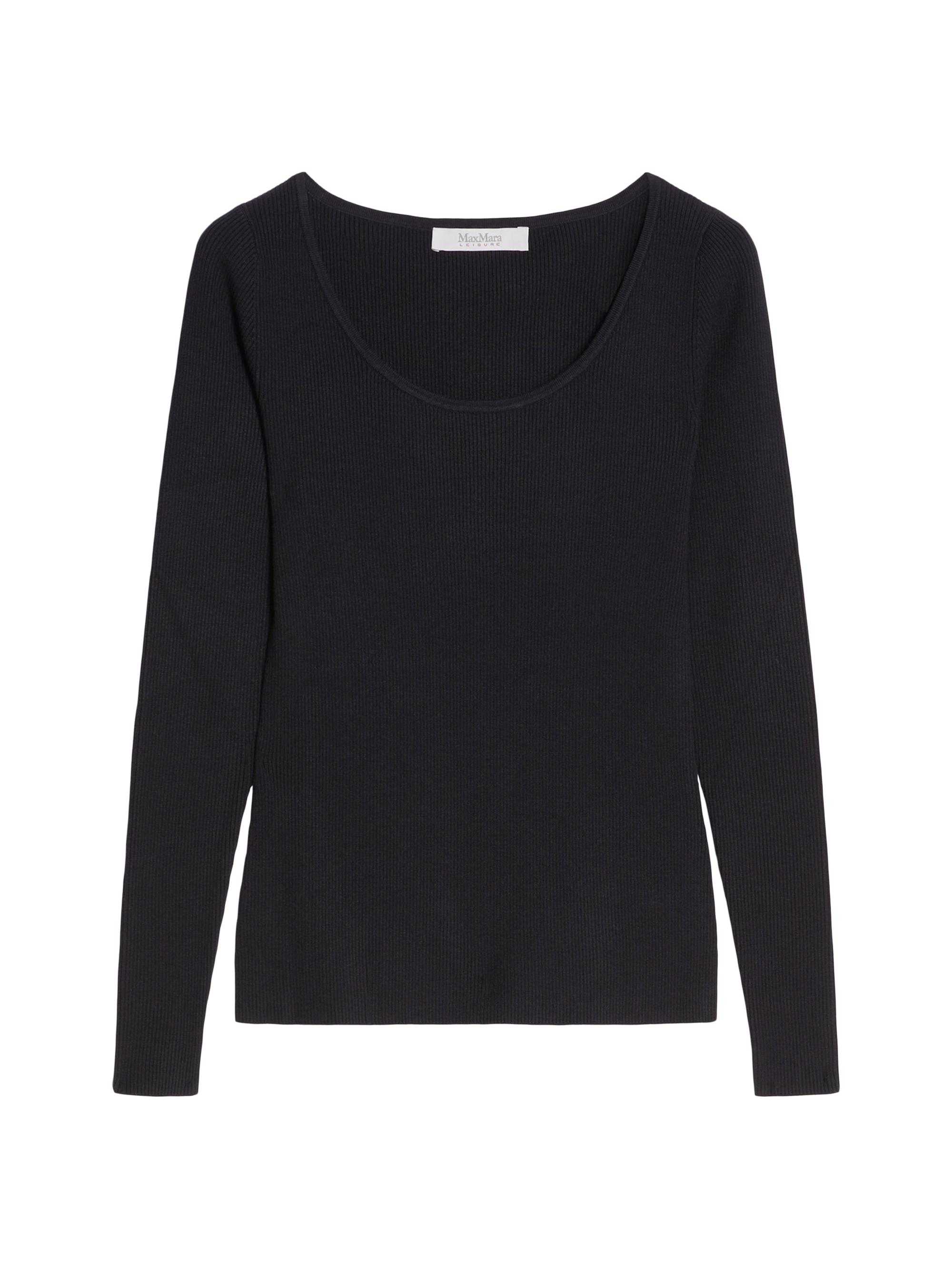 Max Mara Leisure Women's Treviso Scoop Rib-Knit Sweater - Navy