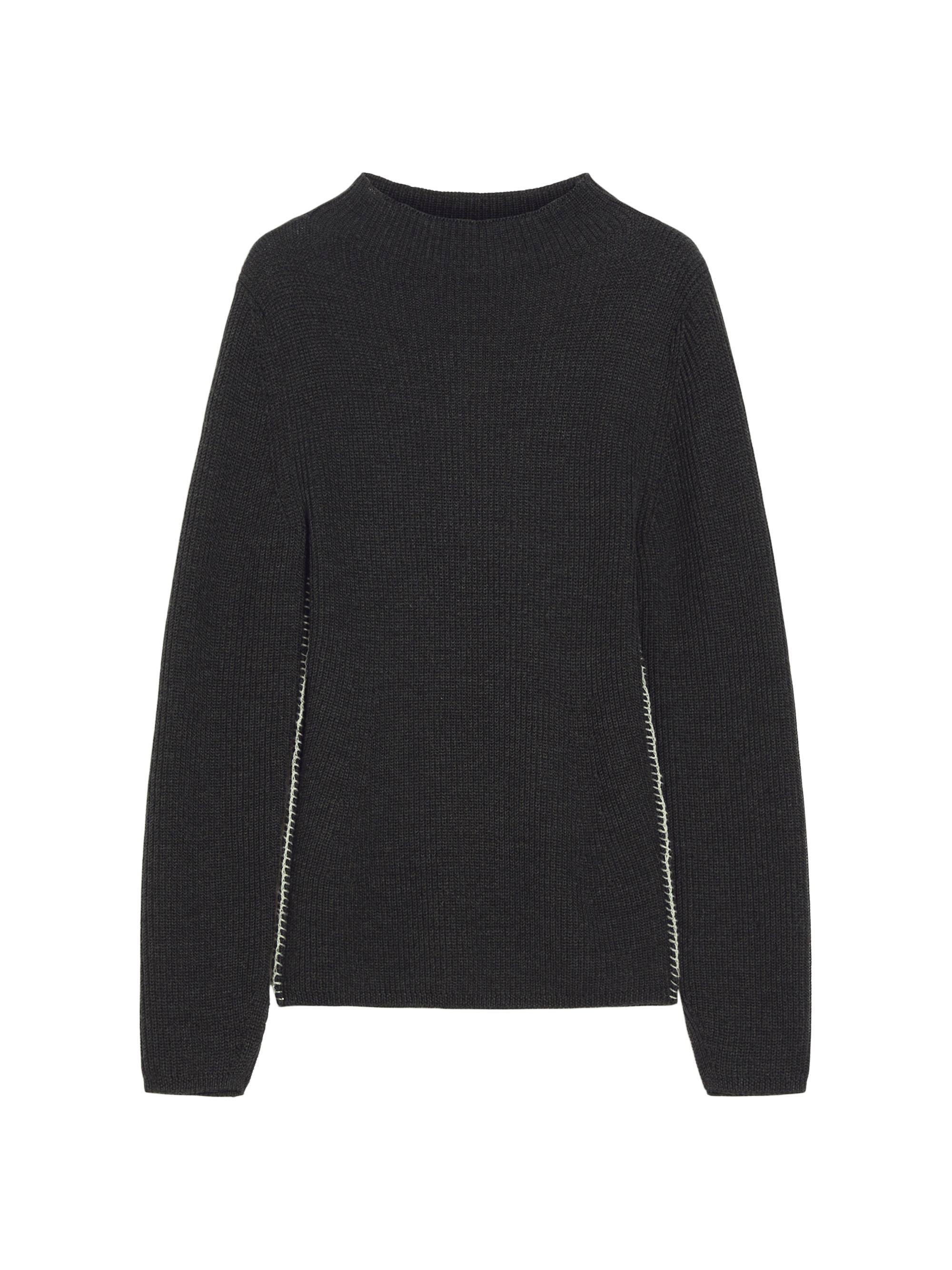MM Max Mara Women's Brianza Wool Sweater - Dark Grey