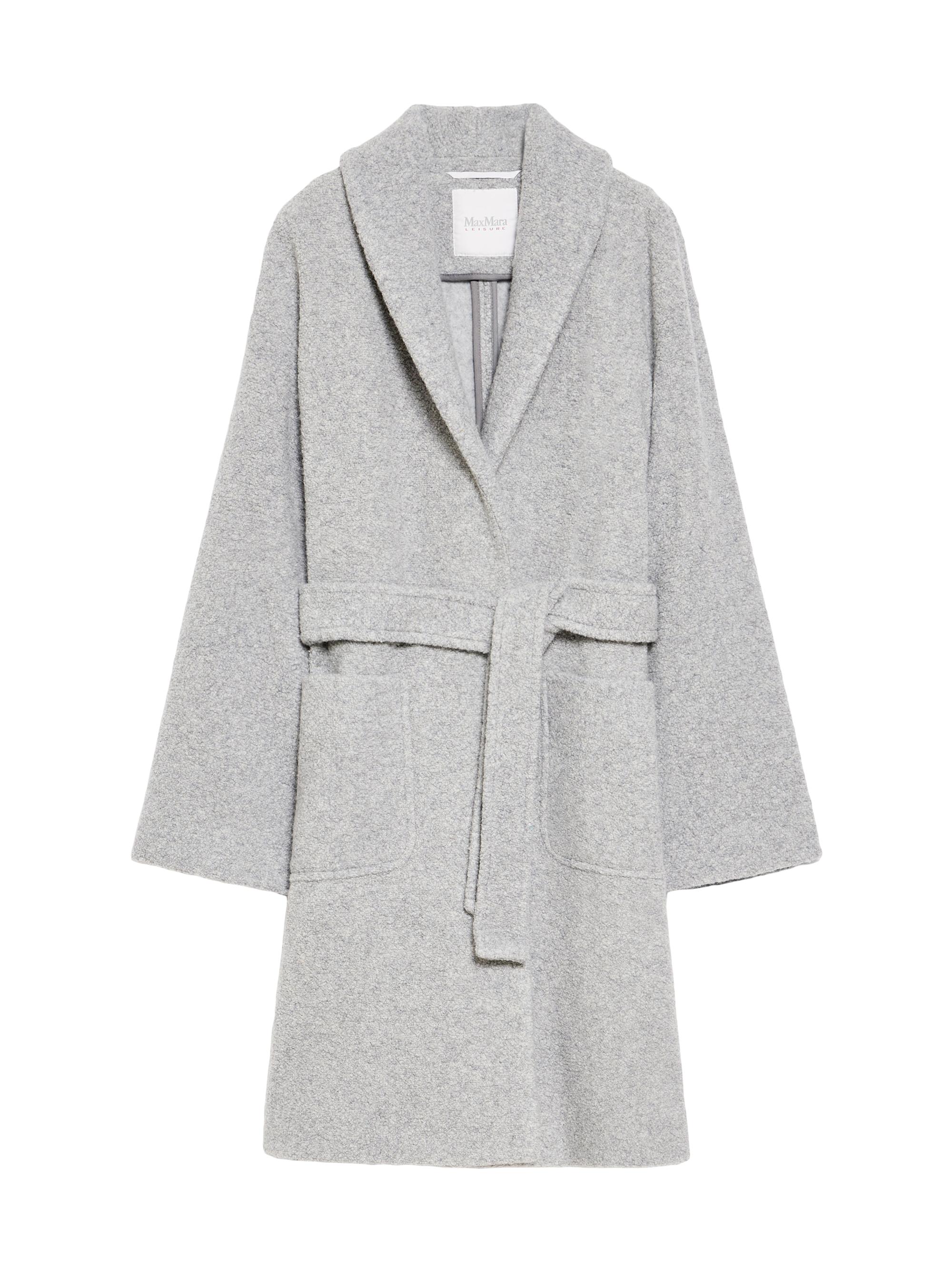 MM Max Mara Women's Dafne Wool-Blend Wrap Coat - Light Grey