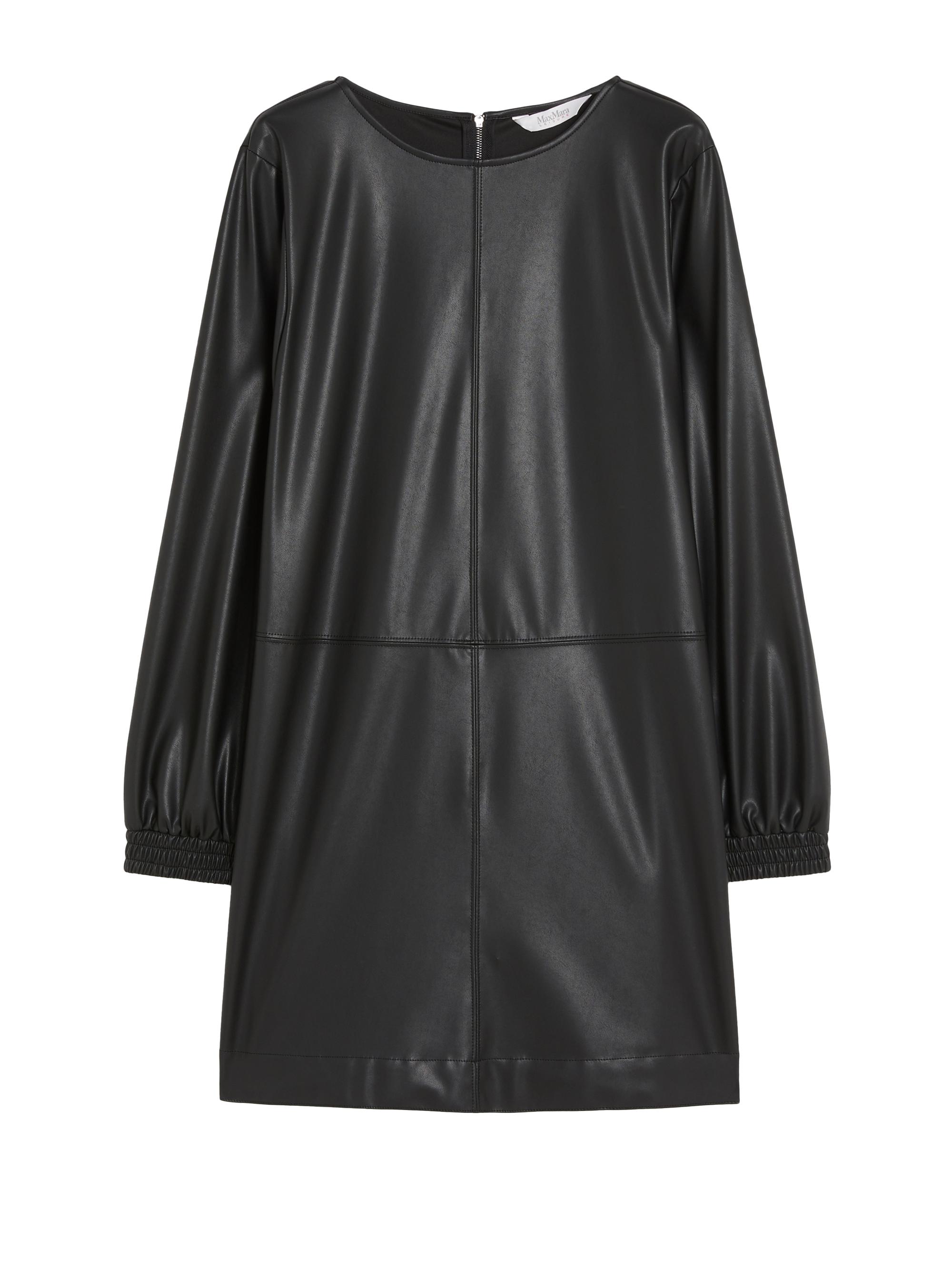 MM Max Mara Women's Pepe Faux-Leather Minidress - Black