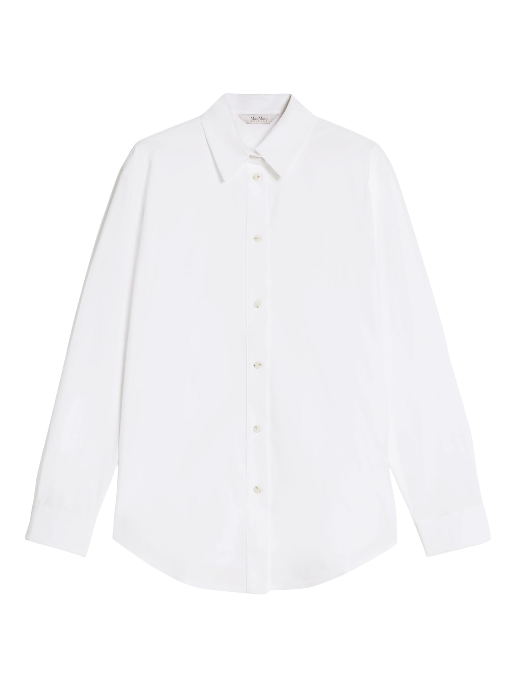 MM Max Mara Women's Antille Stretch-Cotton Button-Front Shirt - White