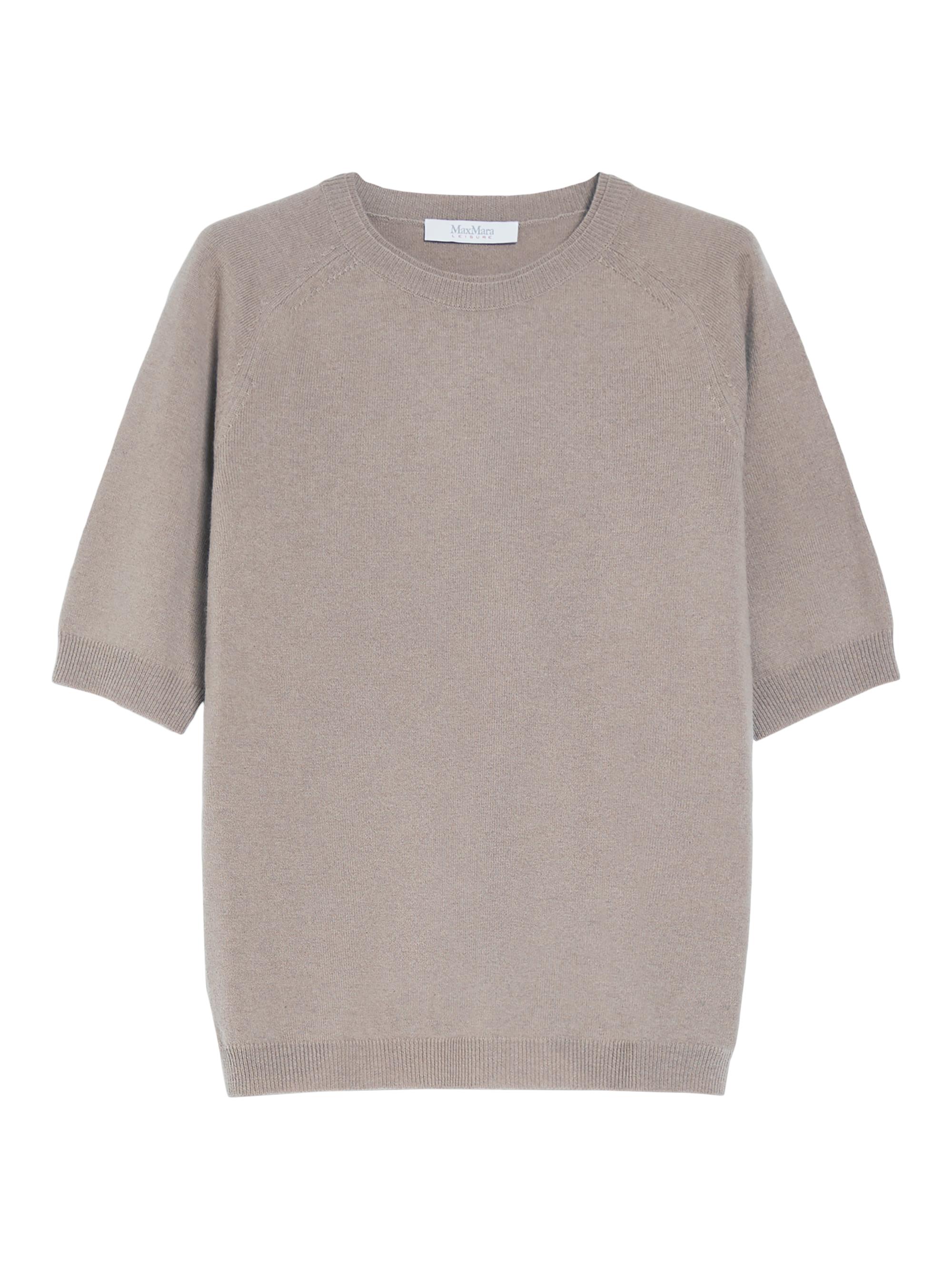 MM Max Mara Women's Cima Wool-Blend Short-Sleeve Sweater - Turtledove