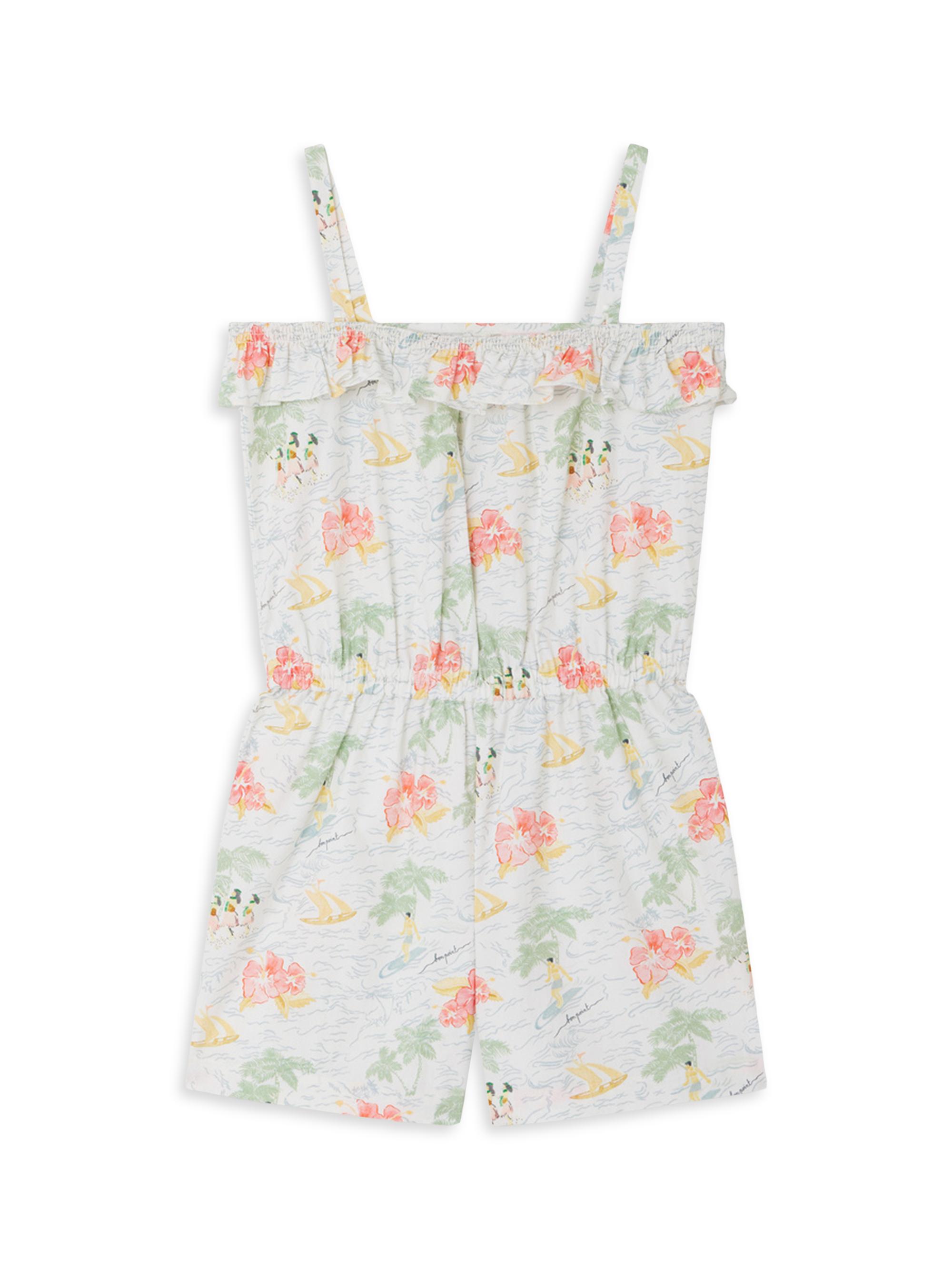 Bonpoint Little Girl's & Girl's Cruise Agrume Romper - Blue Aqua