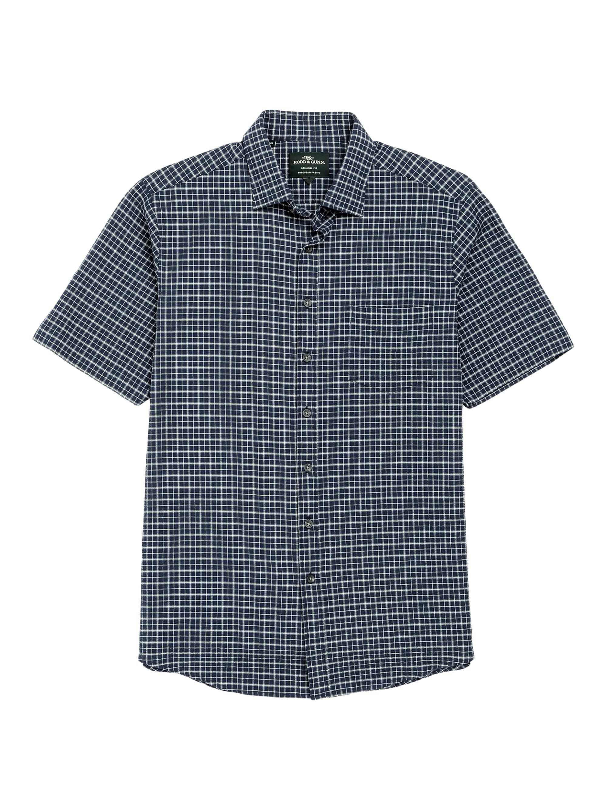 Rodd & Gunn Men's Gowenbridge Seersucker Shirt - Navy