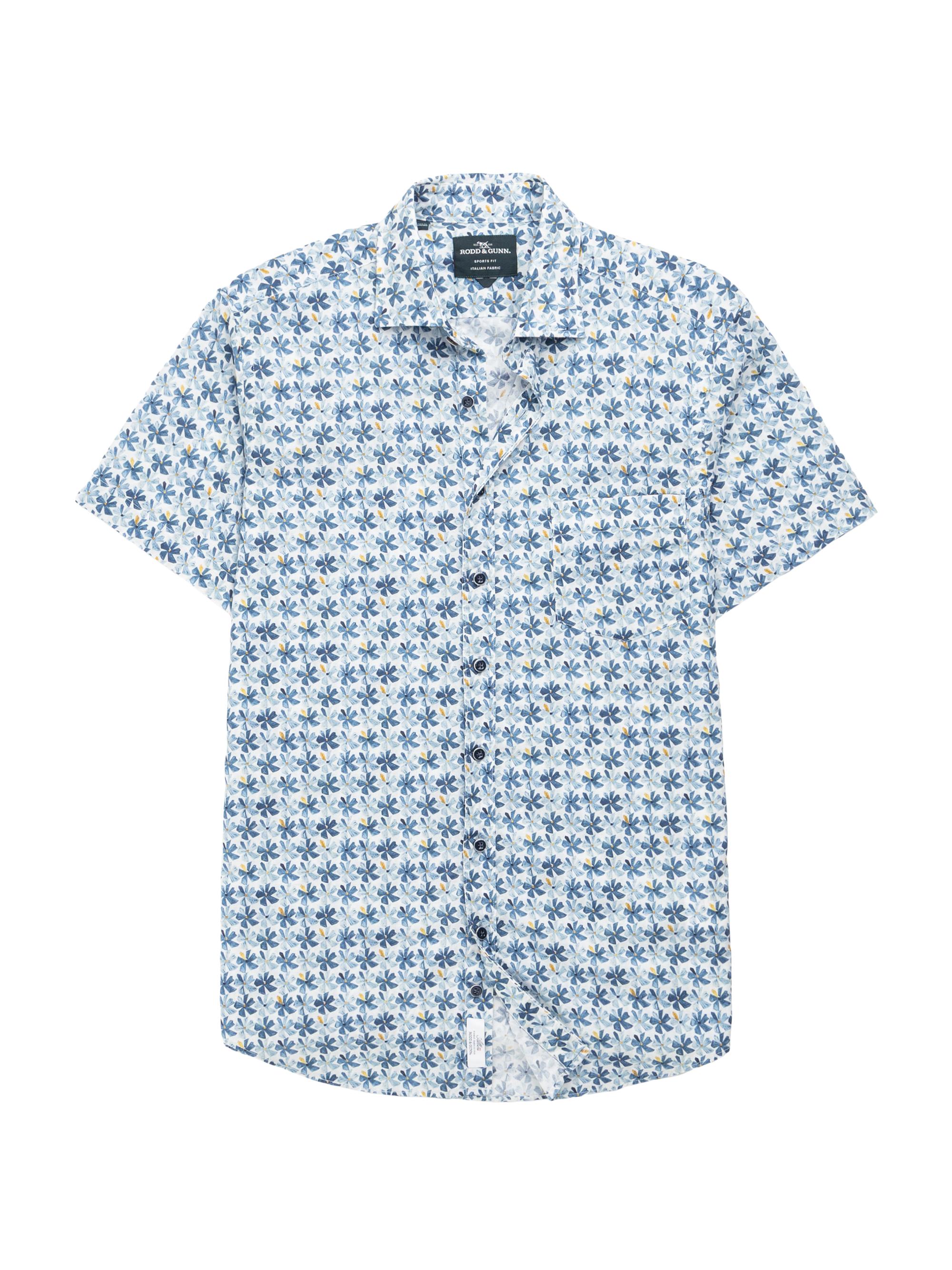 Rodd & Gunn Men's Harvey Road Sports-Fit Shirt - Cornflower