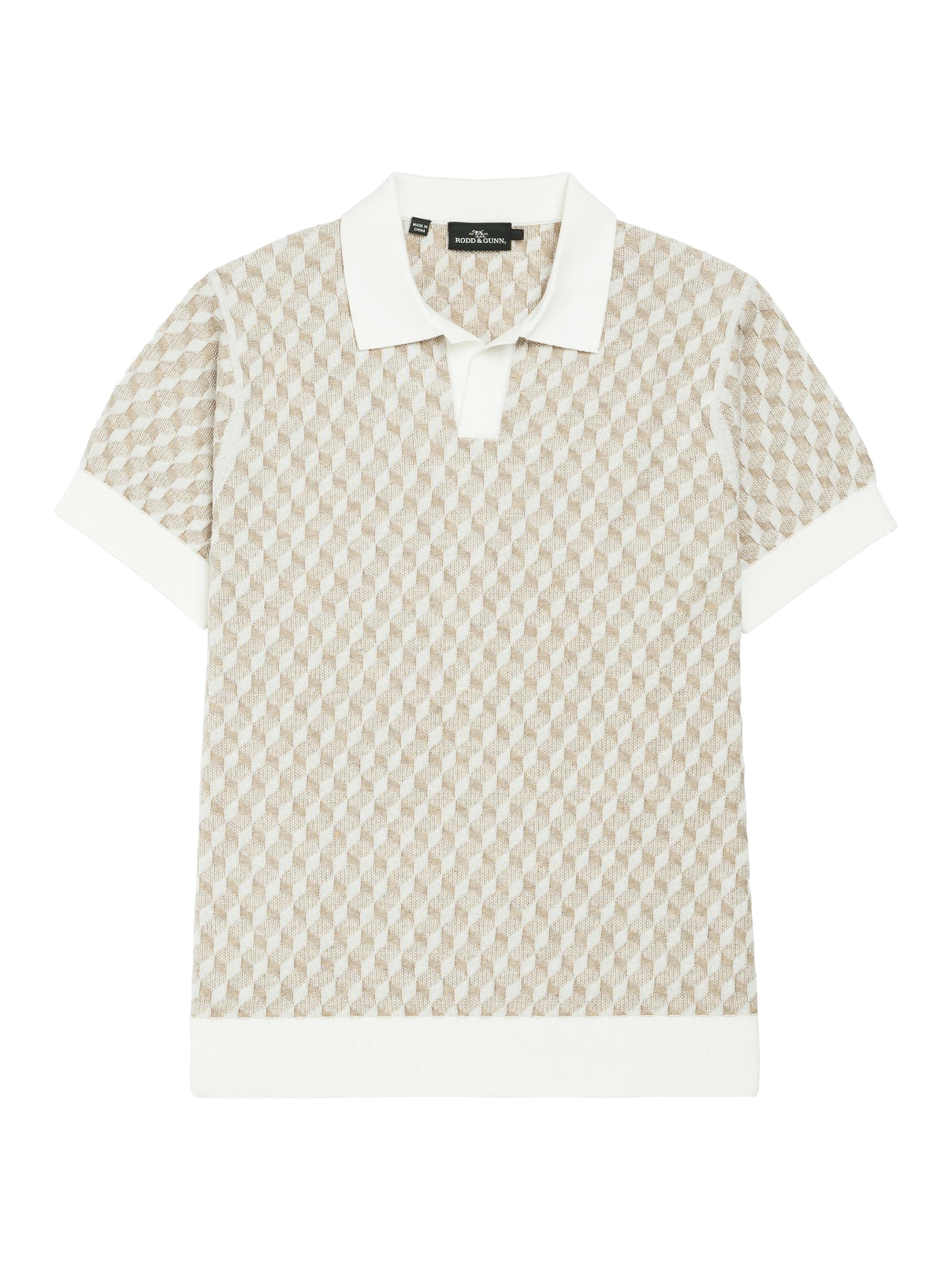 Rodd & Gunn Men's Galdfield Knit Polo Shirt - Cream