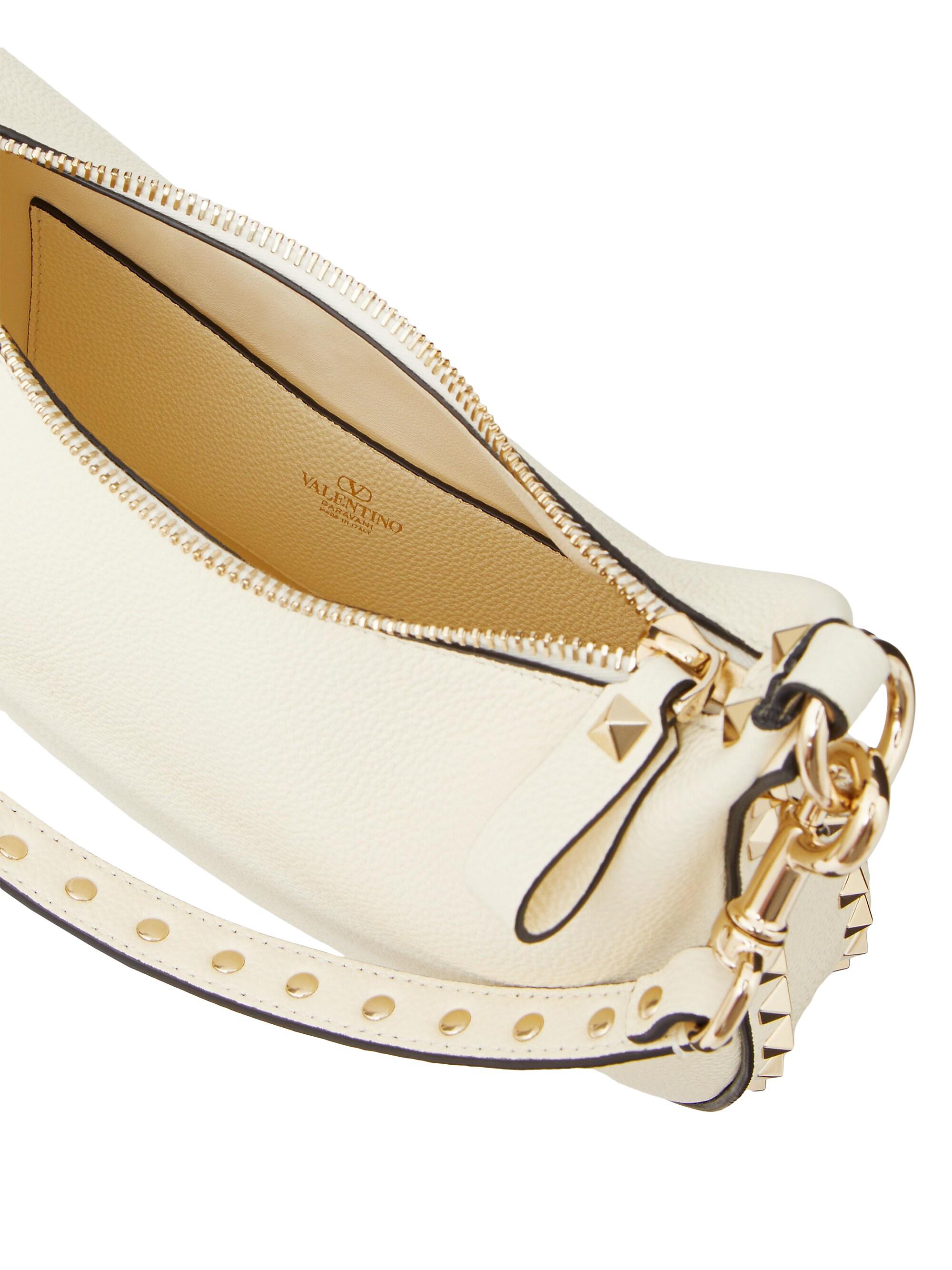 Sac à épaule Valentino Laax Re Hobo - Couleur Cream White, 100% PU, Fait En Italie