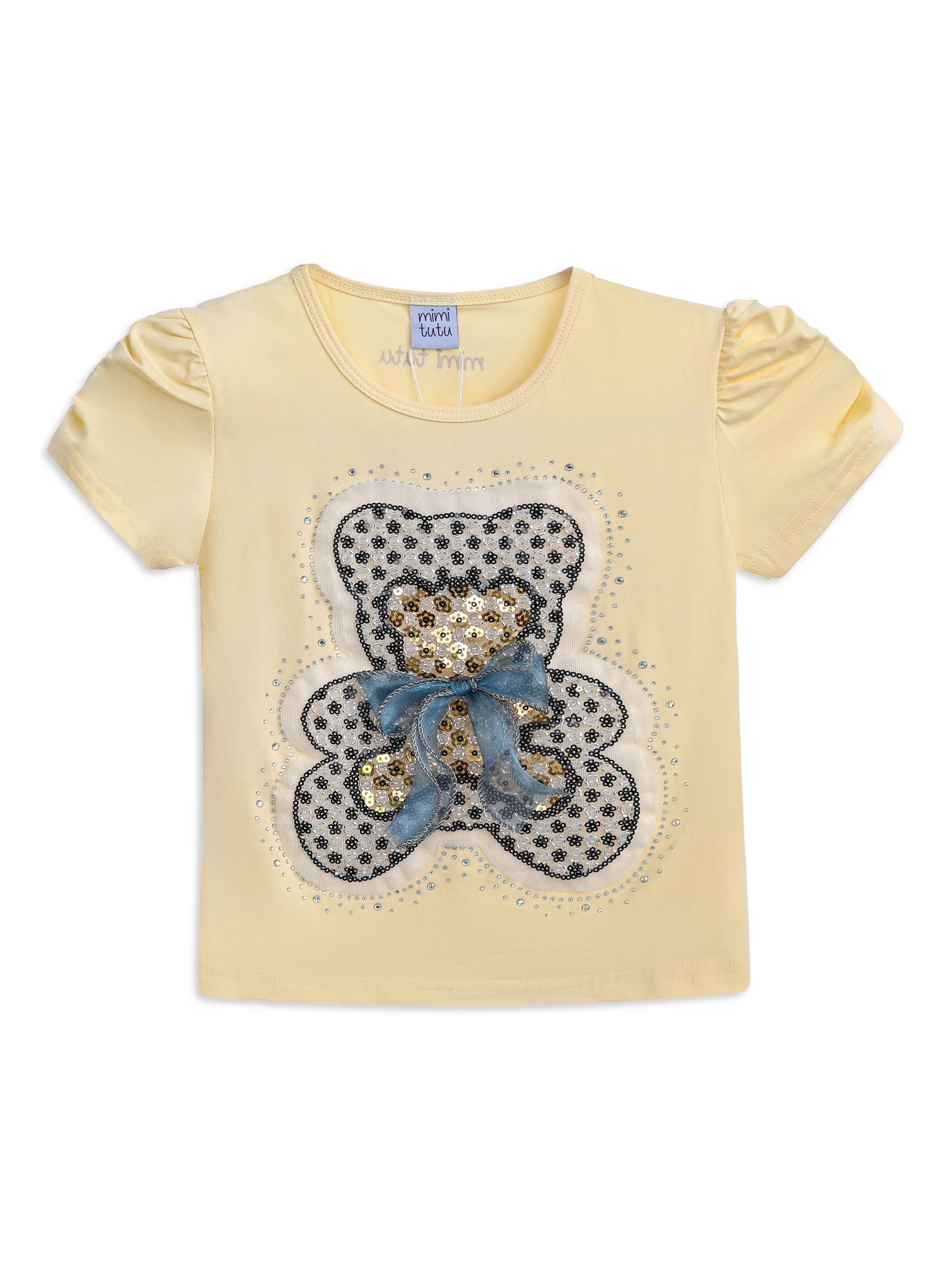 Mimi Tutu Baby Girl's, Little Girl's & Girl's Bear T-Shirt - Yellow