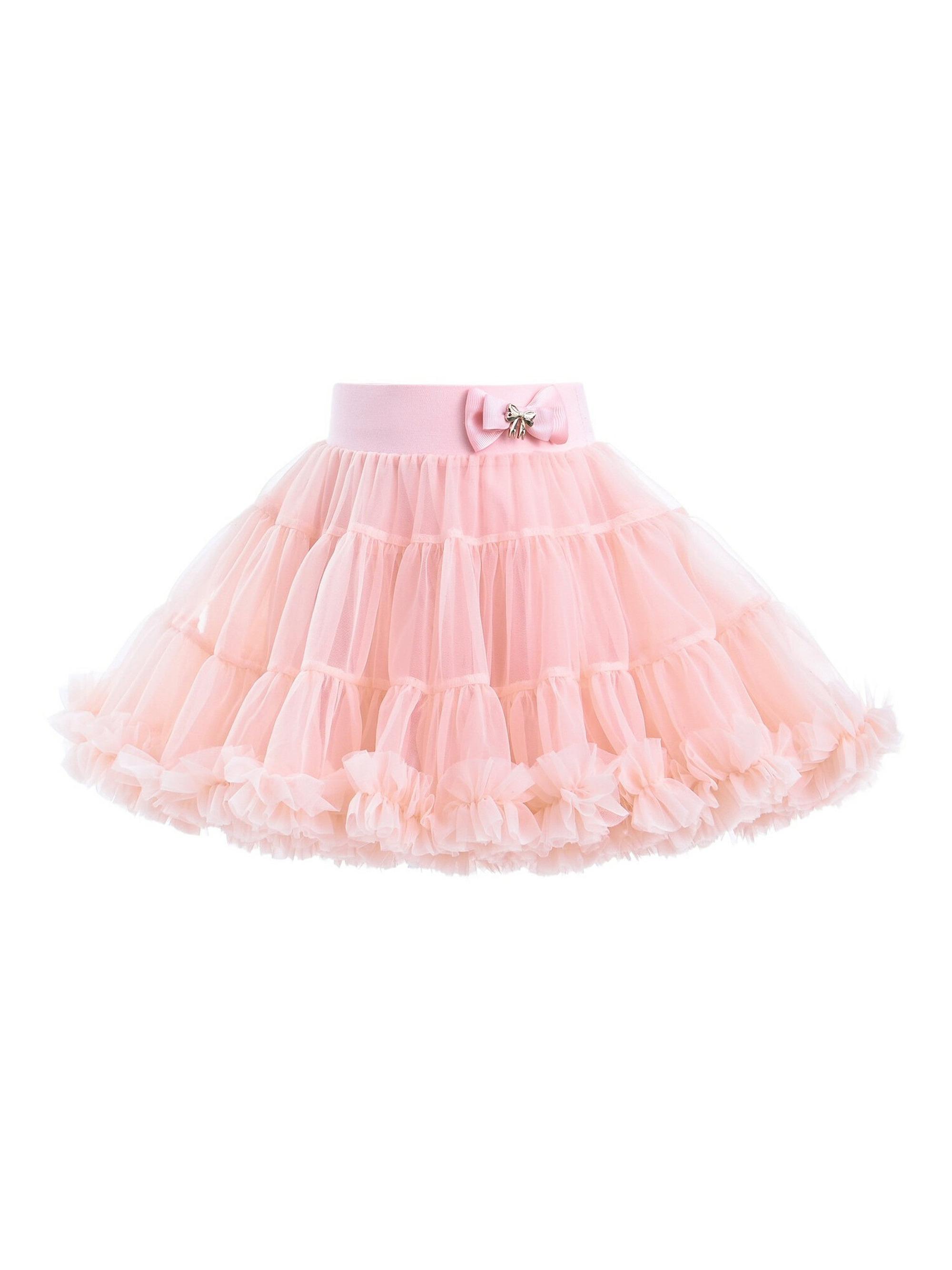 Mimi Tutu Little Girl's & Girl's Bow Tulle Skirt - Blush Pink