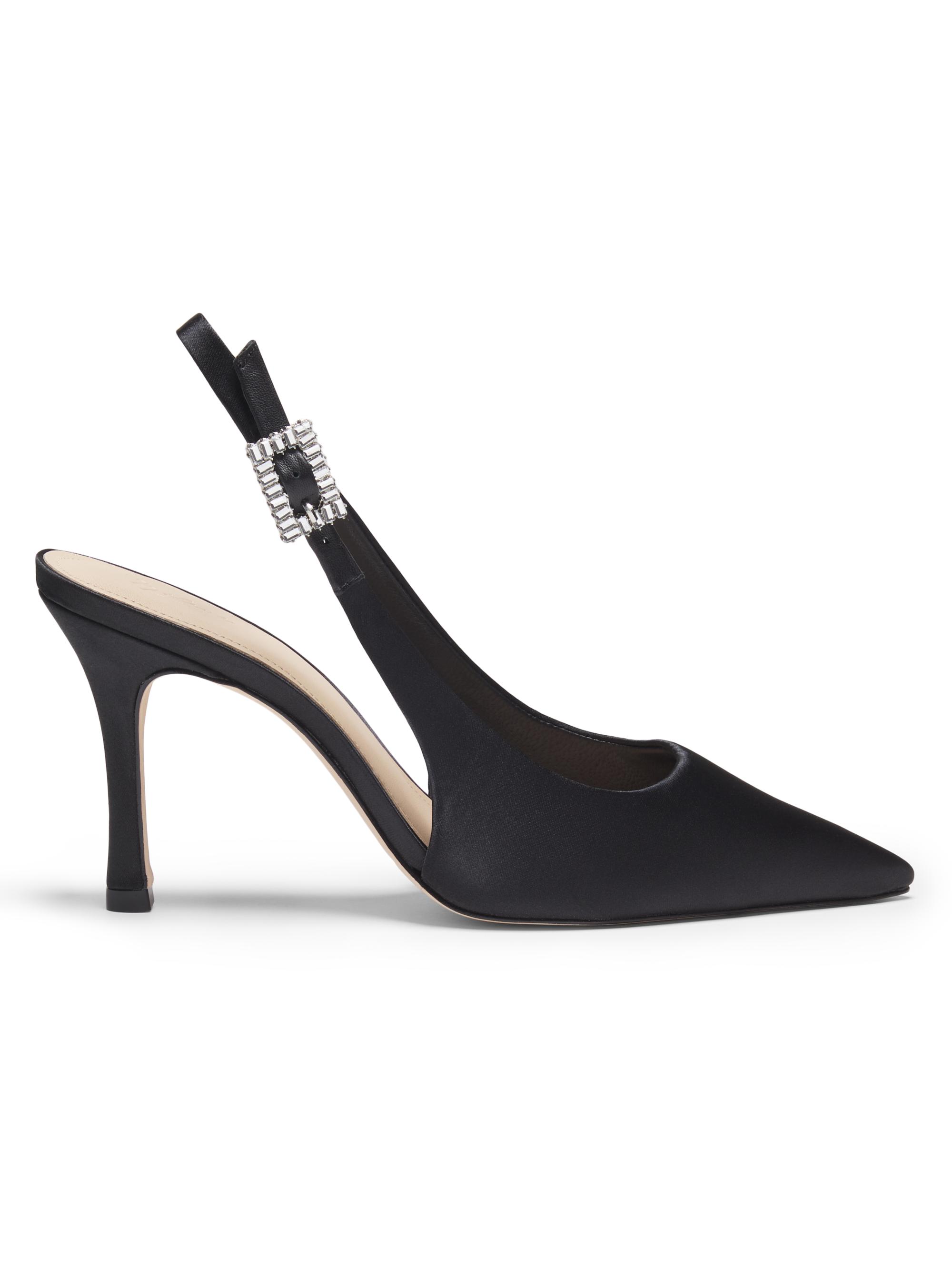 Schutz Pearl Curve 100MM Crystal-Embellished Nubuck Mules | Saks