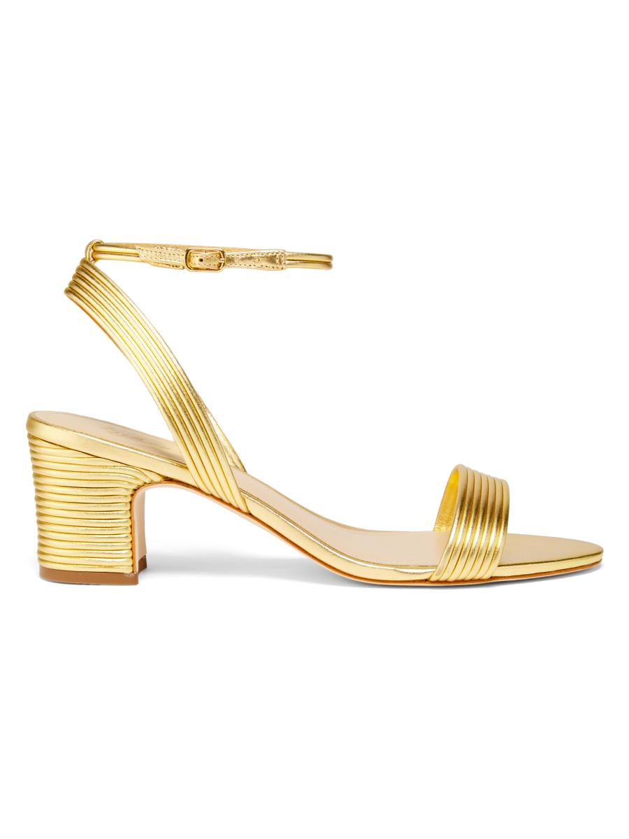 22élevé Ankle Strap 60MM Corded Leather Sandals | Saks Fifth Avenue
