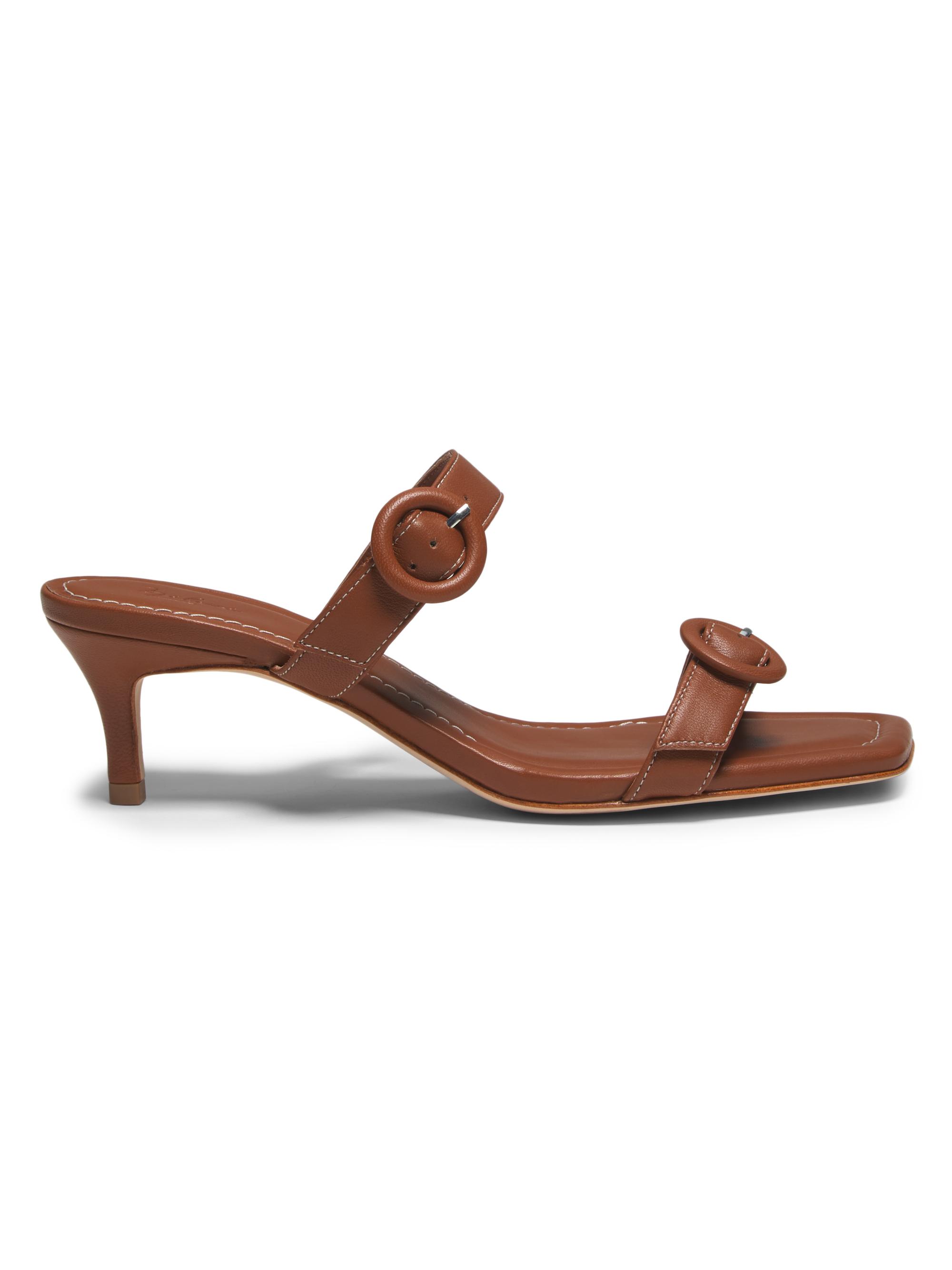 LOEWE Ease Heel 90MM Leather Slides | Saks Fifth Avenue