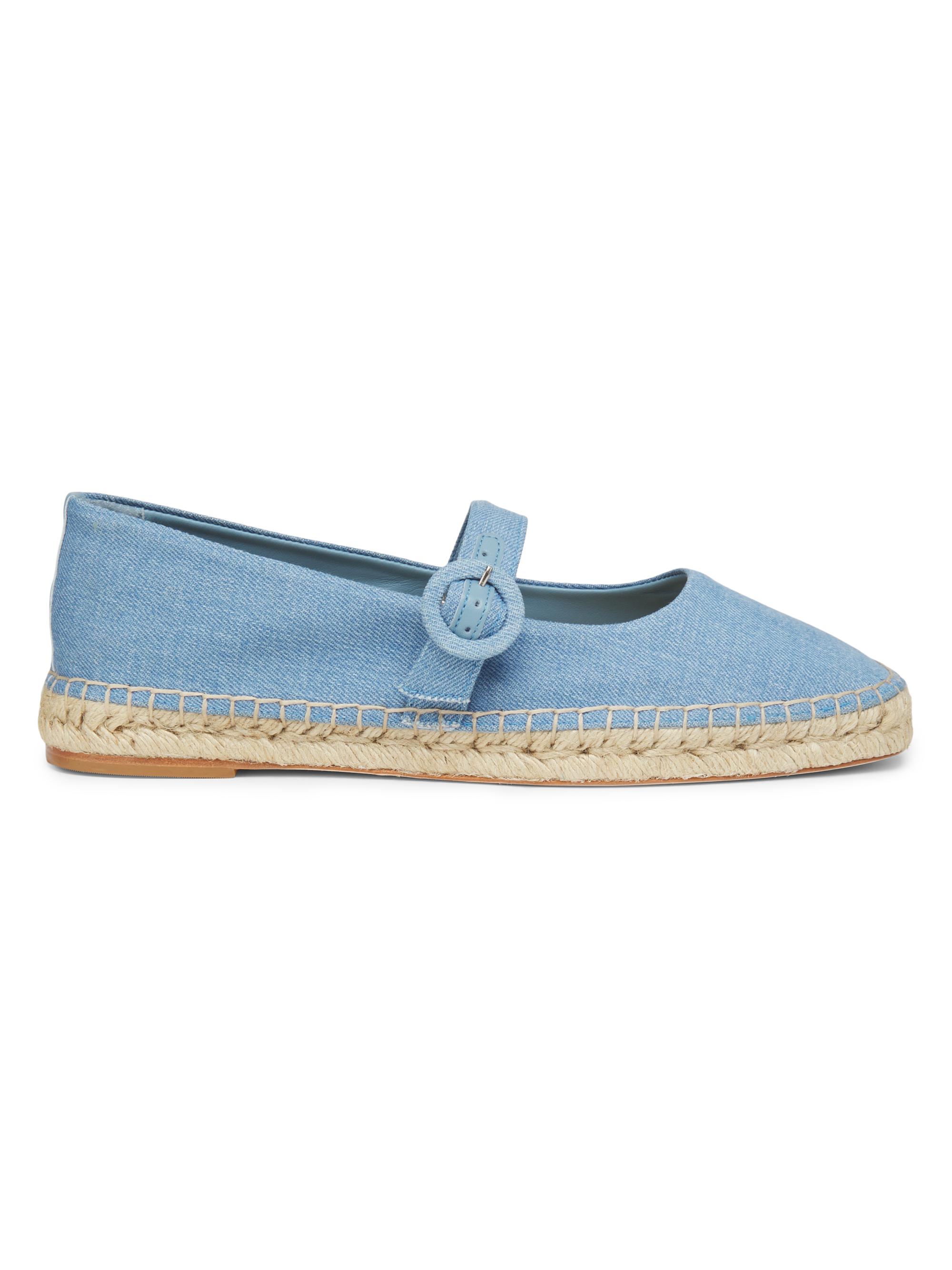22élevé Women's Mary Jane Denim Espadrilles - Light Denim