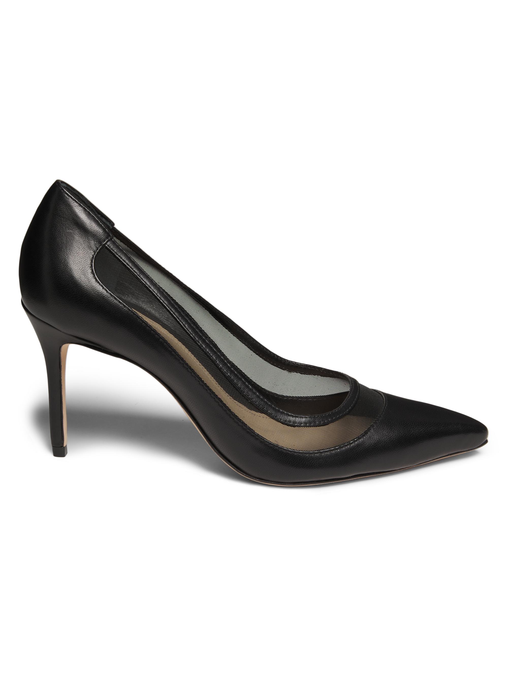 Jimmy Choo Carolyn 90MM Mesh & Patent Leather Pumps | Saks