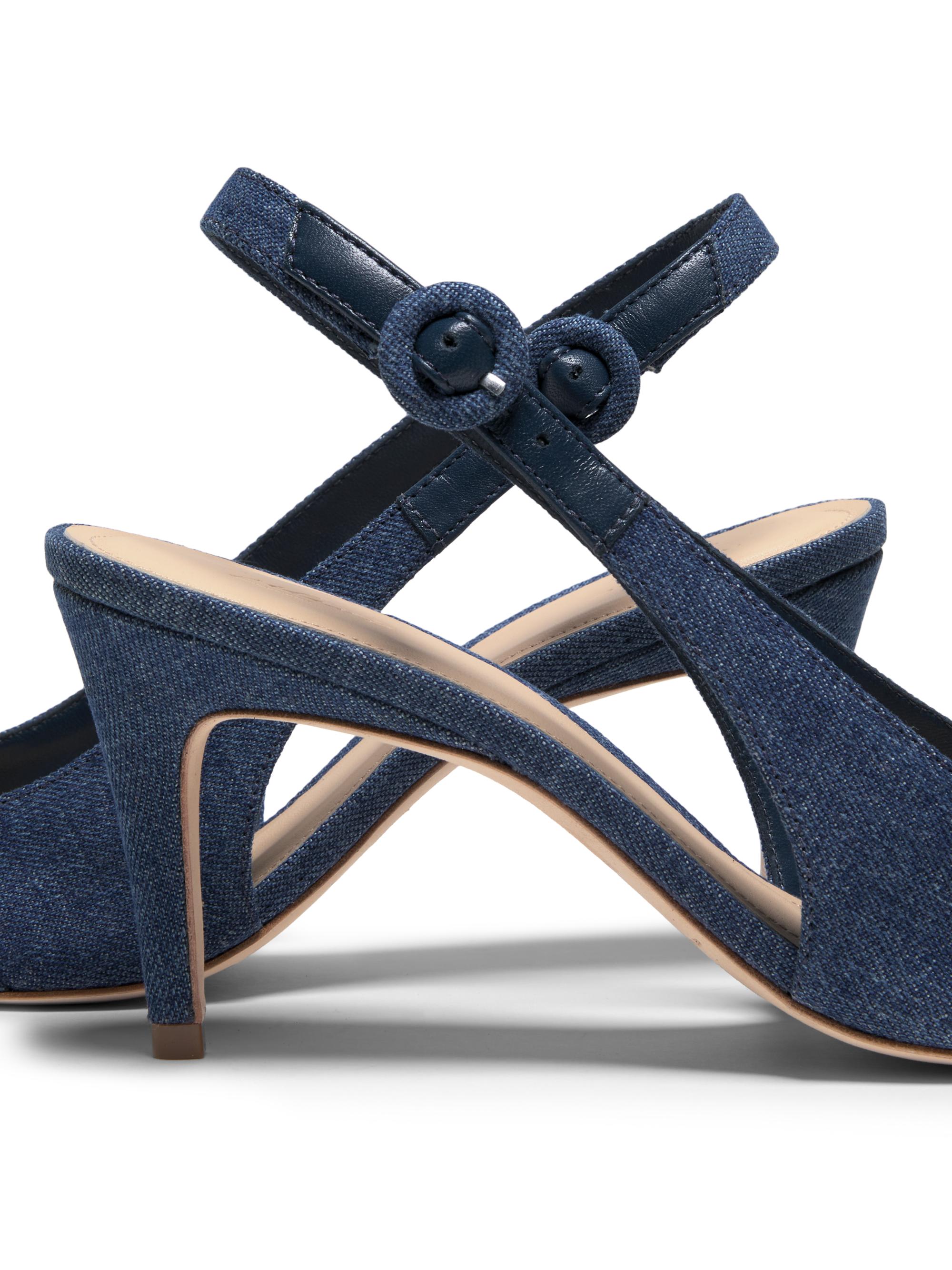22élevé 75MM Buckle-Accented Denim Pumps | Saks Fifth Avenue