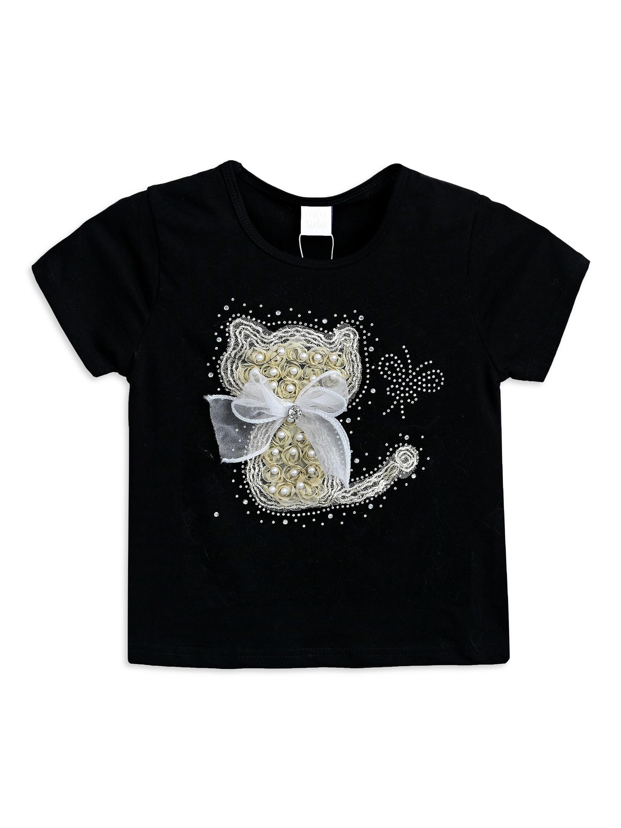 Mimi Tutu Baby Girl's, Little Girl's & Girl's Cat T-Shirt - Black