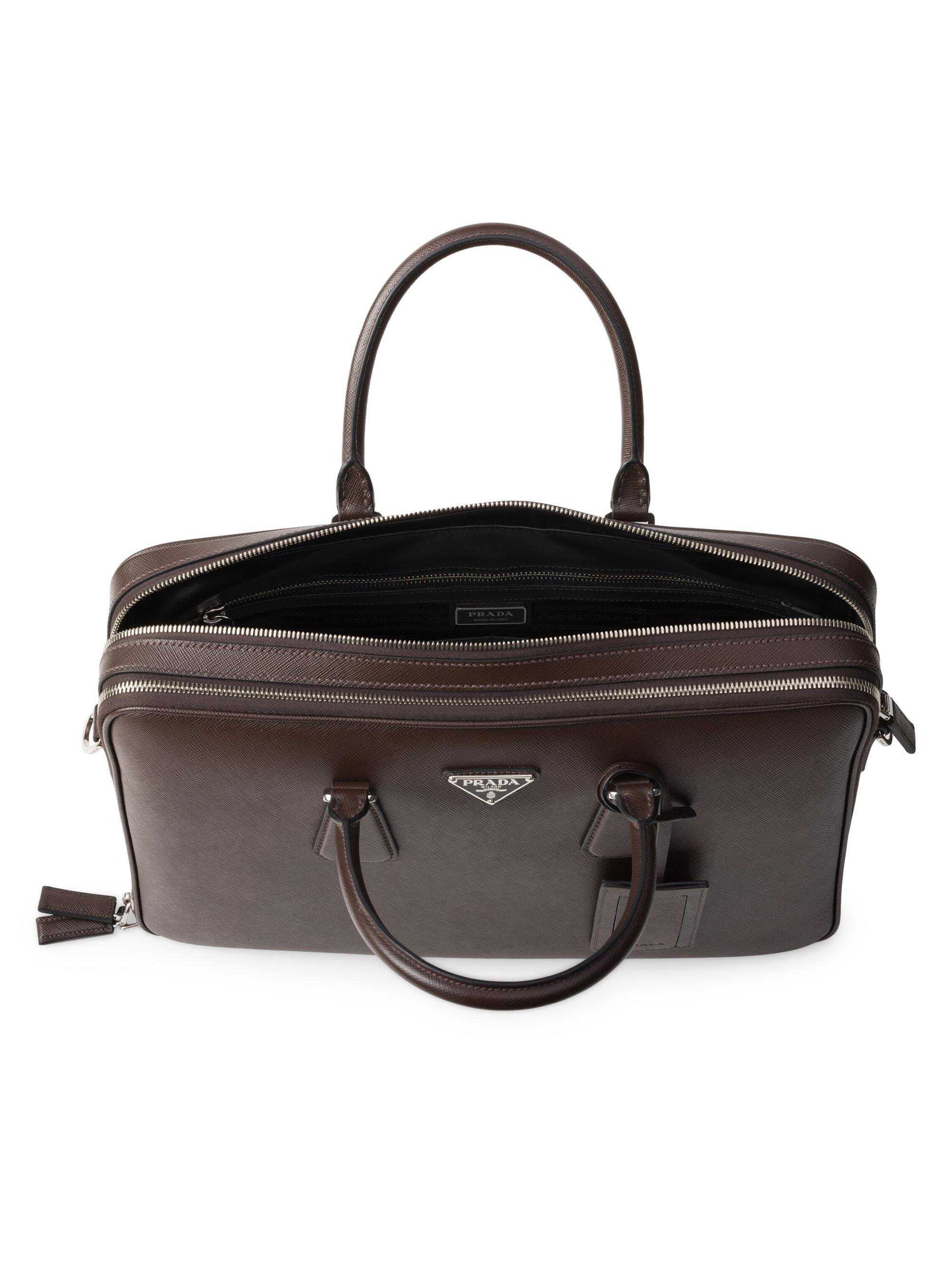 Prada Saffiano Leather Briefcase | Saks Fifth Avenue
