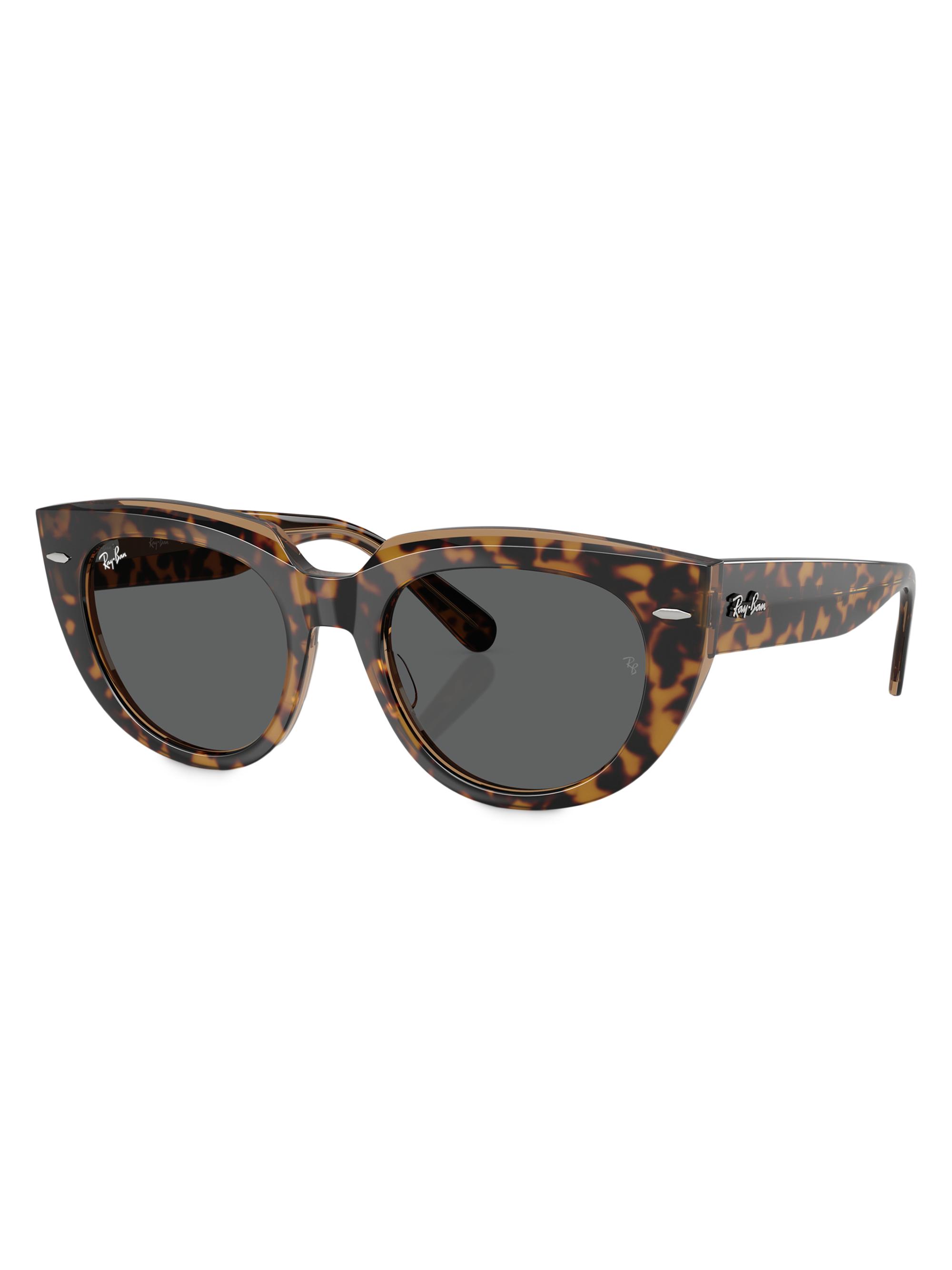 Ray-Ban Women's 0RB2286F 52MM Doreen Square Sunglasses - Dark Grey Havana
