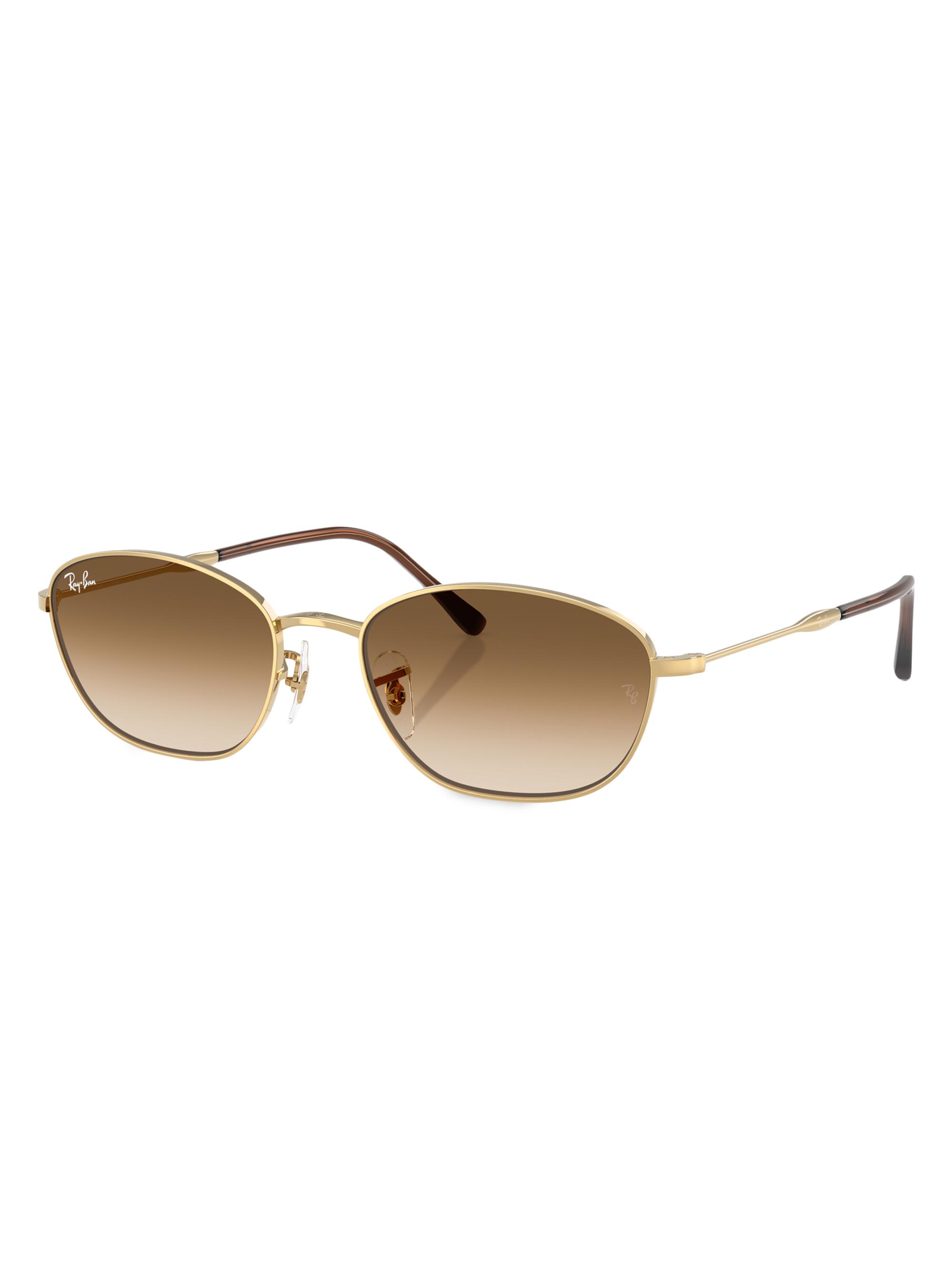 Ray-Ban Women's 0RB3749 55MM Geometric Sunglasses - Gradient Brown Gold