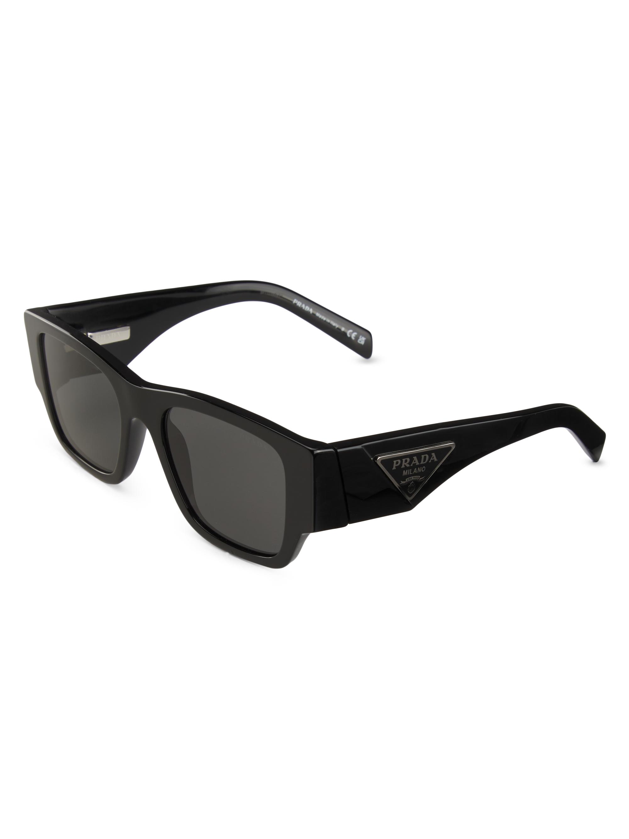 小物 PRADA sunglasses black Prada 52MM Rectangular Sunglasses | Saks Fifth Avenue