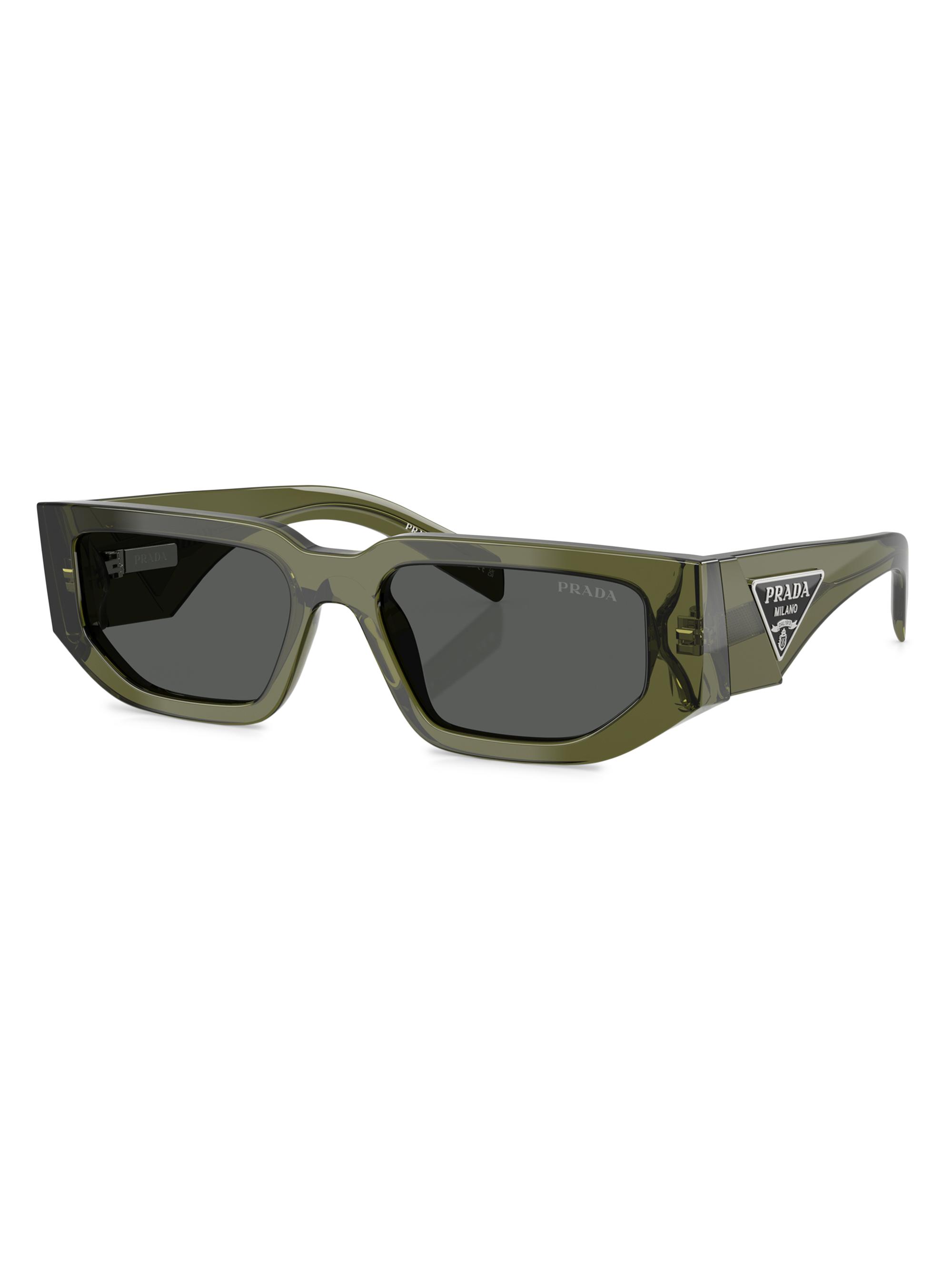 Prada 0PR 09ZSF Rectangle Sunglasses | Saks Fifth Avenue