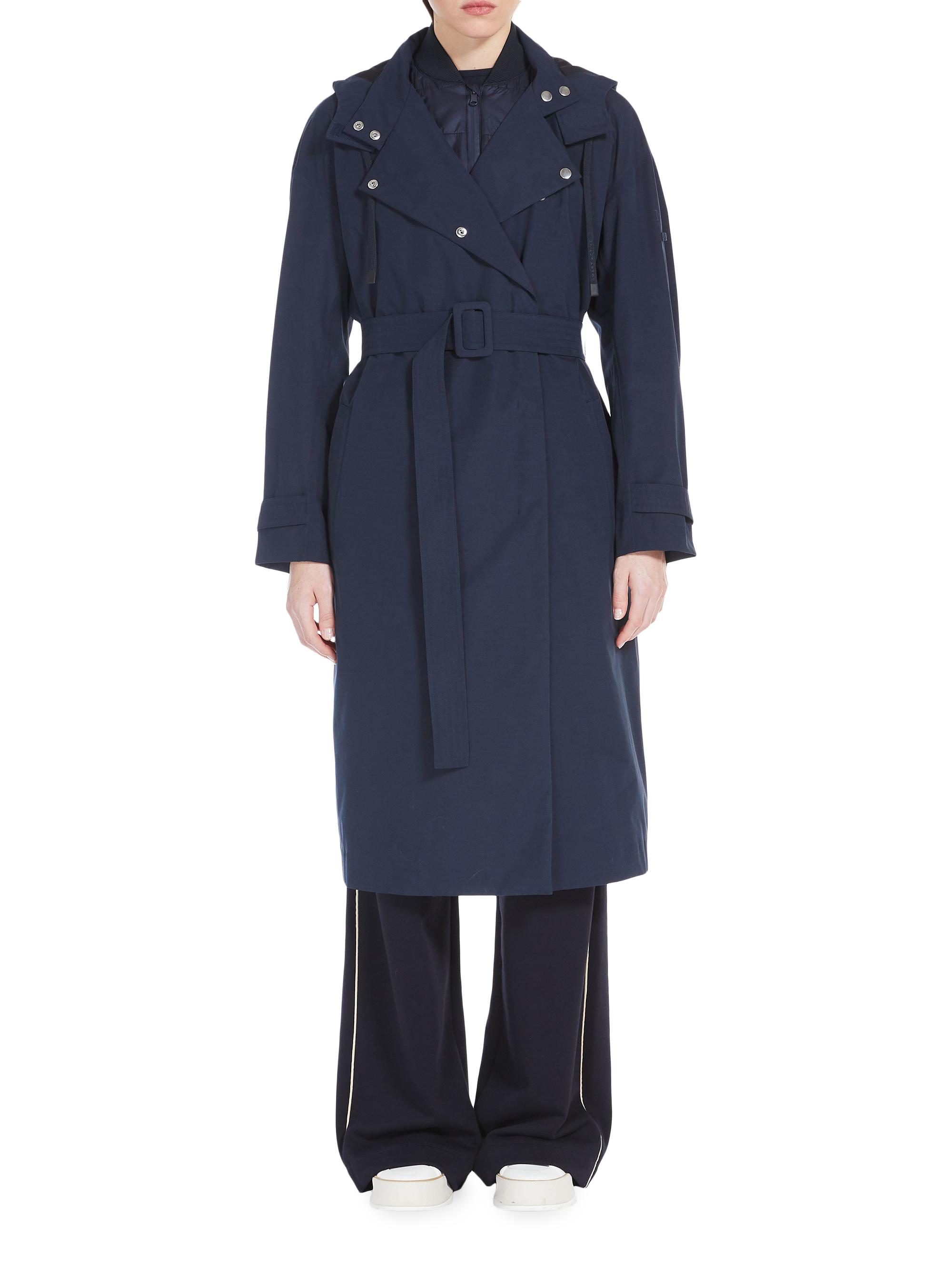 MM Max Mara Women's Carter Bib Trench Coat - Midnight Blue