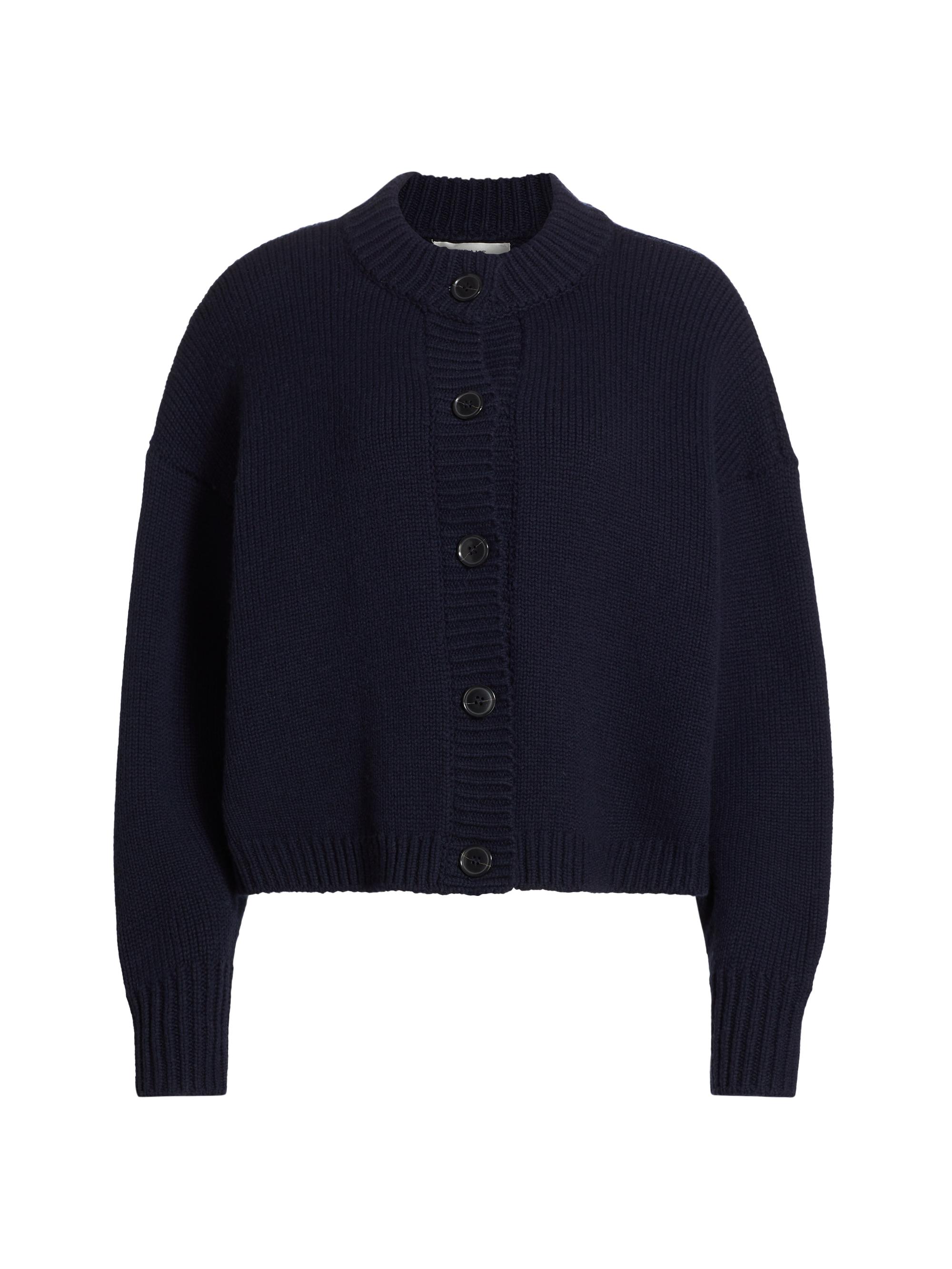 TTT_msw 25ss Crew neck cardigan（NAVY） TTT_msw 25ss Crew neck cardigan（NAVY）