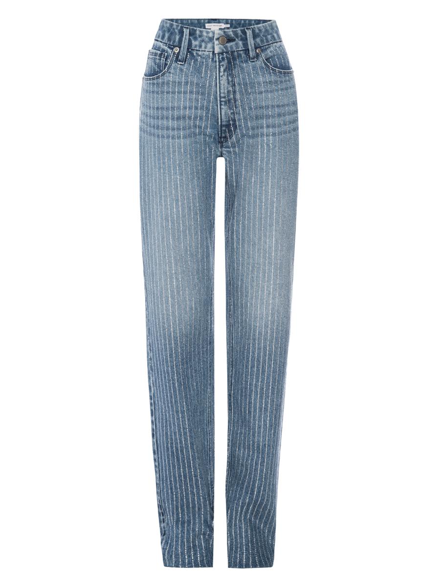 【2025／美品✨】AMERI ADORABLE RIBBON DENIM NEW ITEM】 DENIM PAINTER PANTS COLOR INDIGO SIZE(inch) 29/30