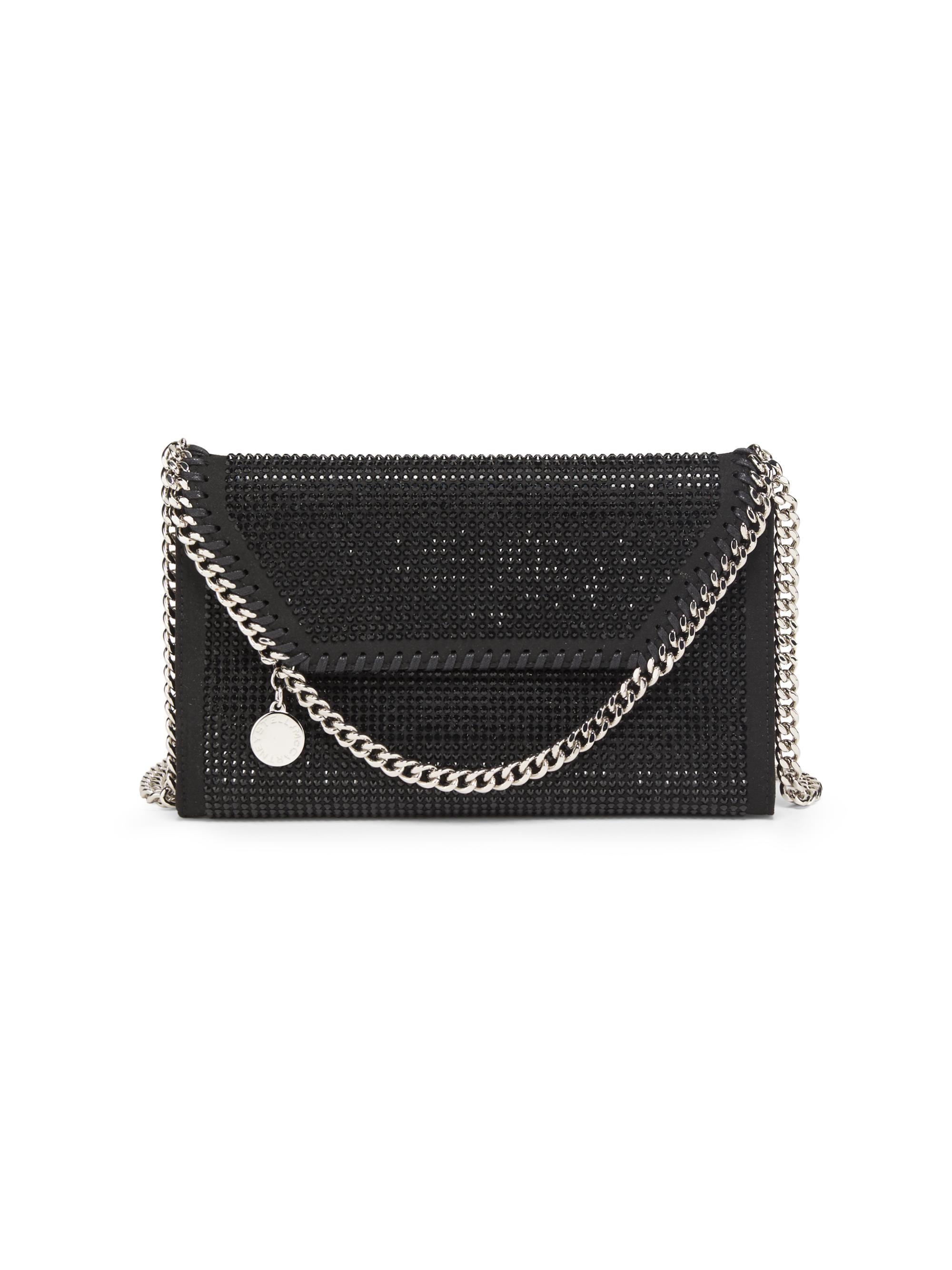 Stella McCartney Women's Crystal Hotfix Mini Crossbody Bag - Black