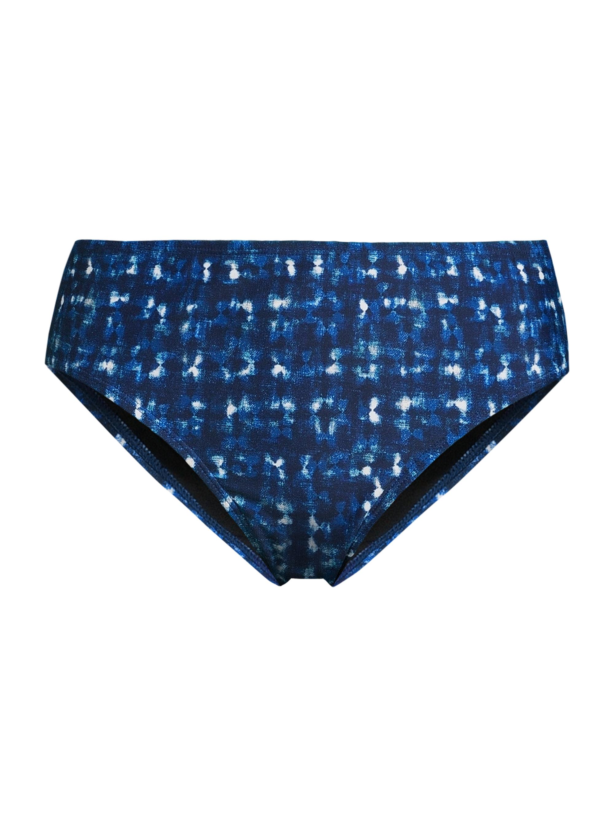 Change of Scenery Women's Denim Noir Classic Mid-Rise Bikini Bottom - Denim Noir