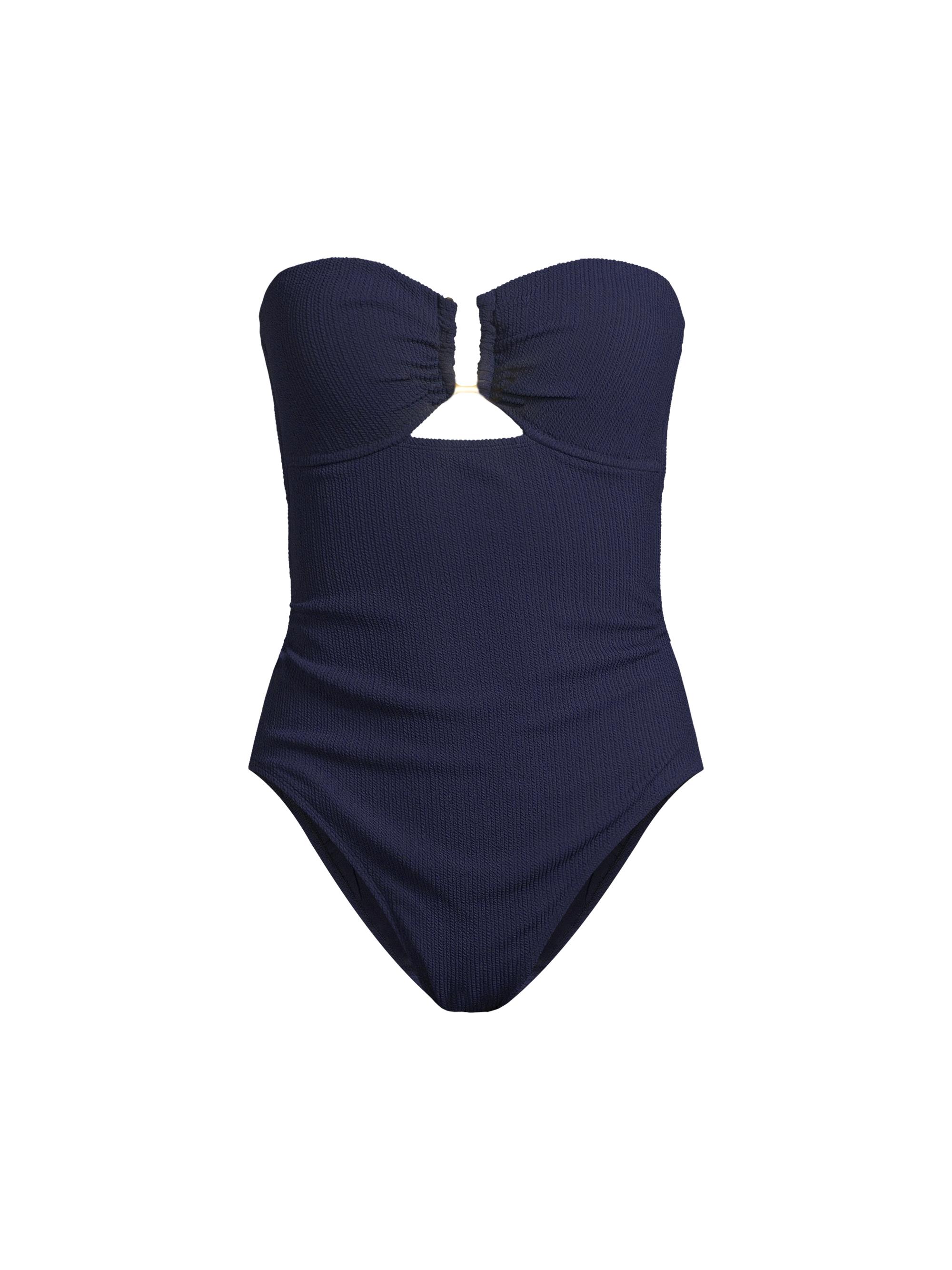 Change of Scenery Women's Juliette Texture One-Piece Swimsuit - Navy Texture