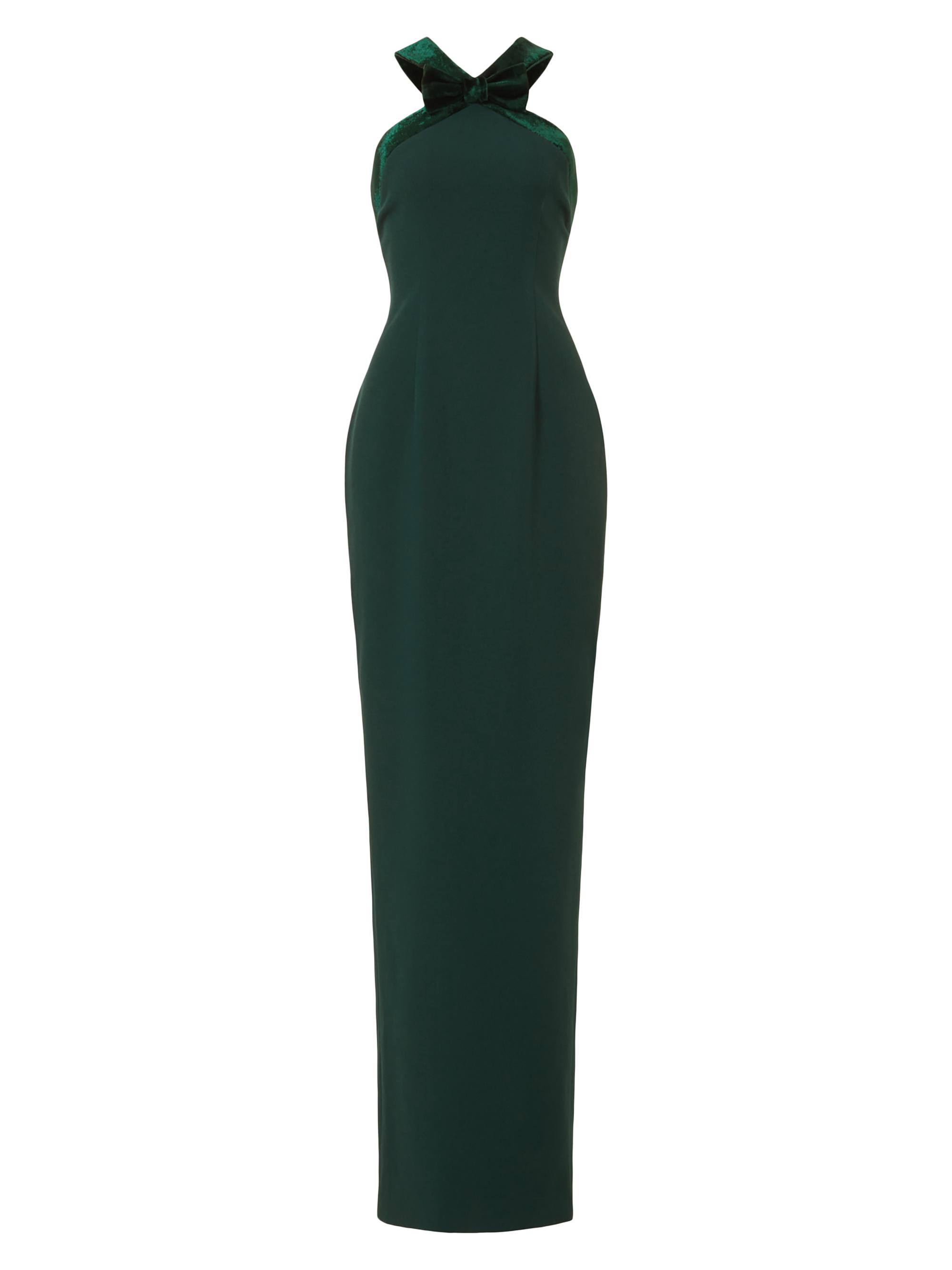 Sau Lee Eloise Crepe Halterneck Gown | Saks Fifth Avenue