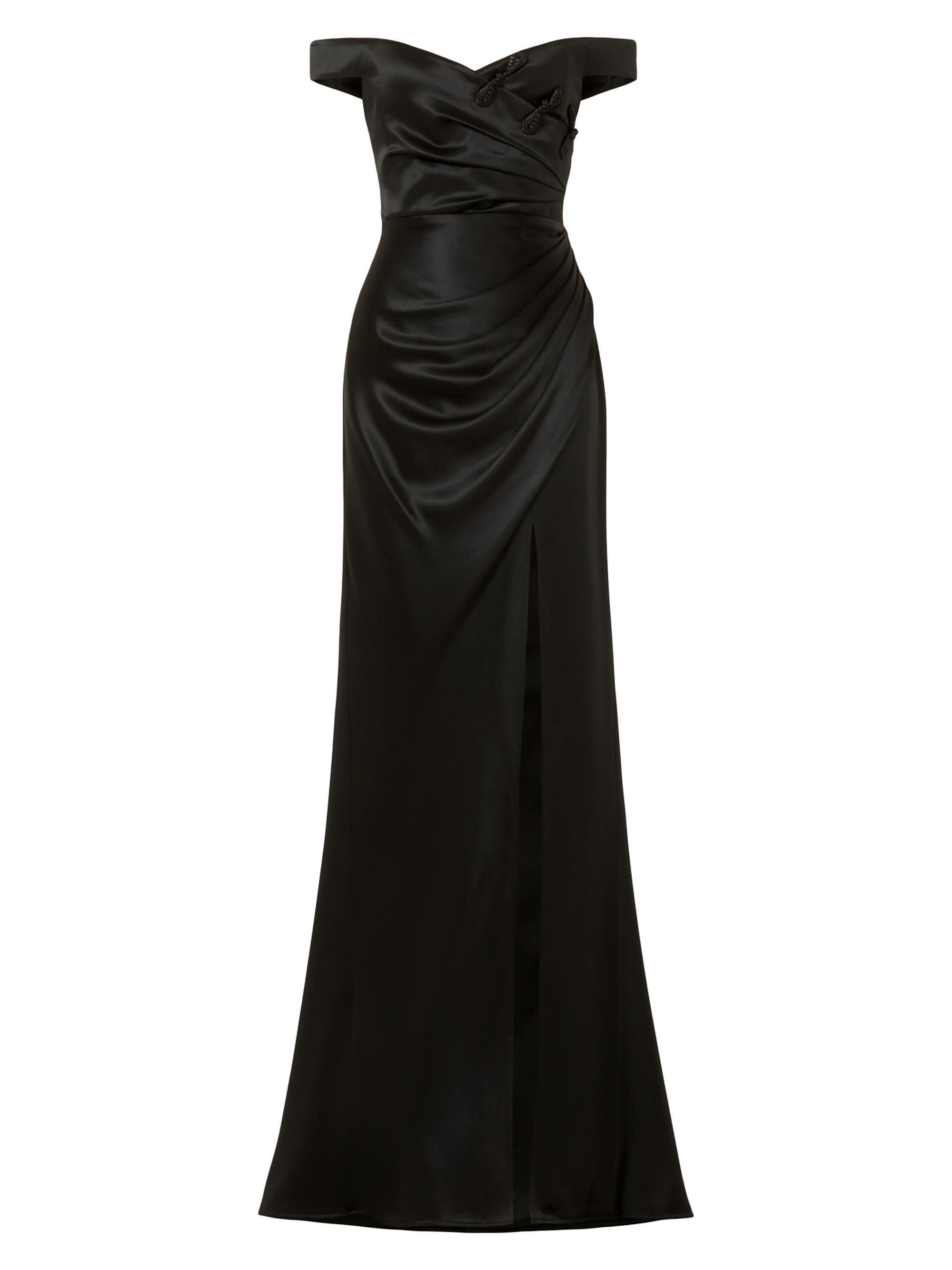 Tadashi Shoji Metallic Jersey Off-the-Shoulder Column Gown | Saks