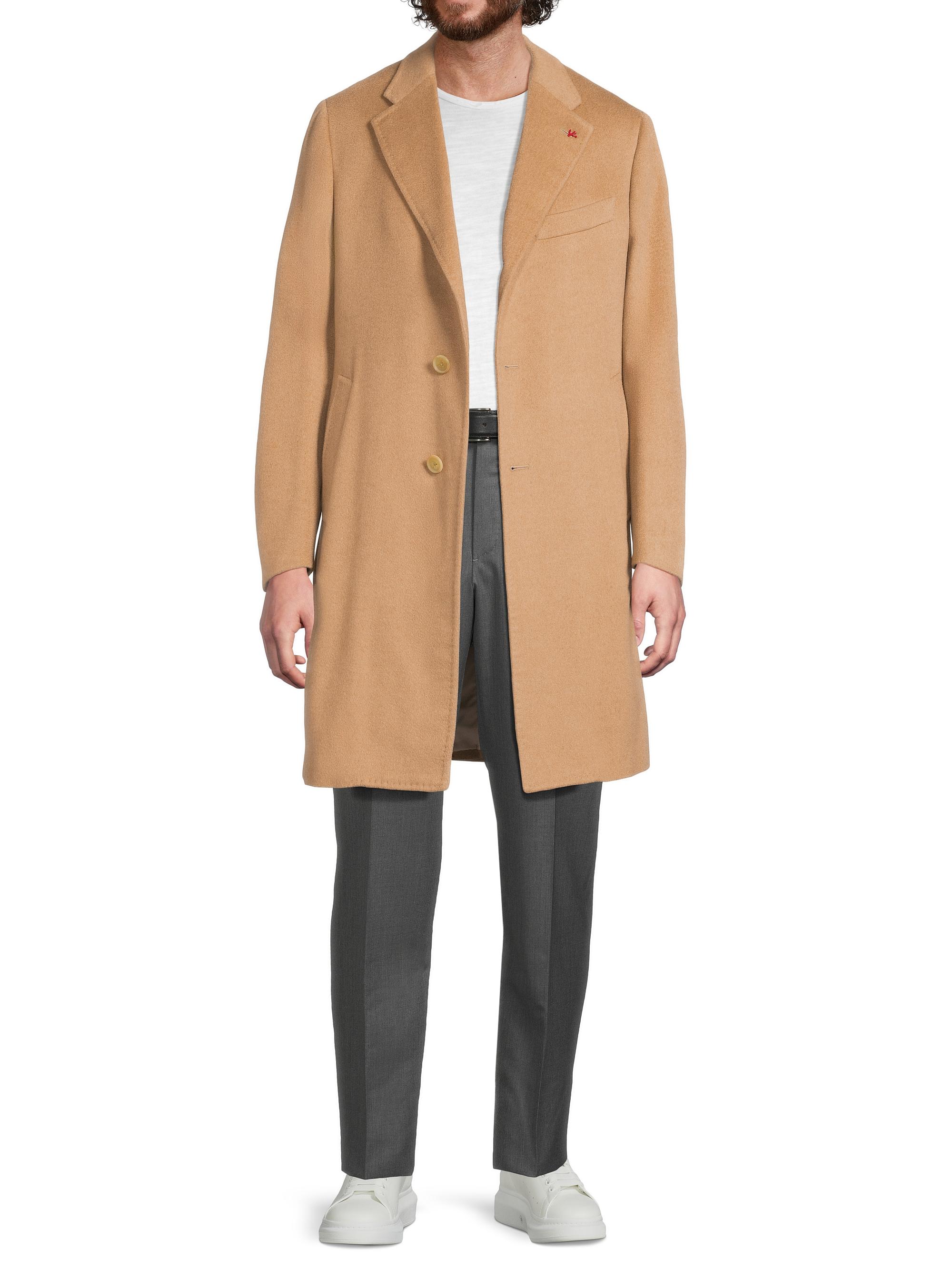Isaia Ross Camel Hair Overcoat | Saks Fifth Avenue