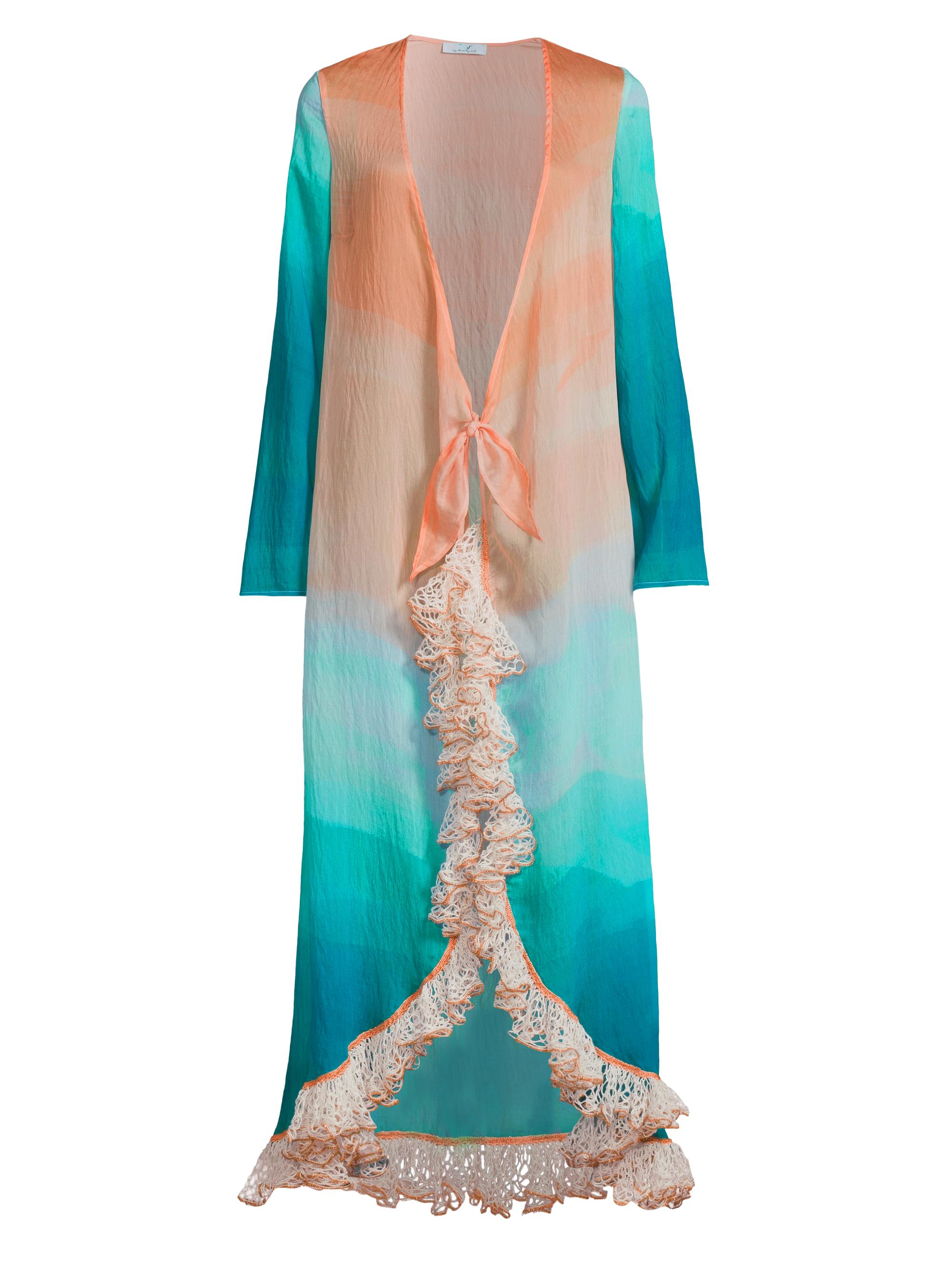 My Beachy Side Women's Uma Ombré Long-Sleeve Caftan