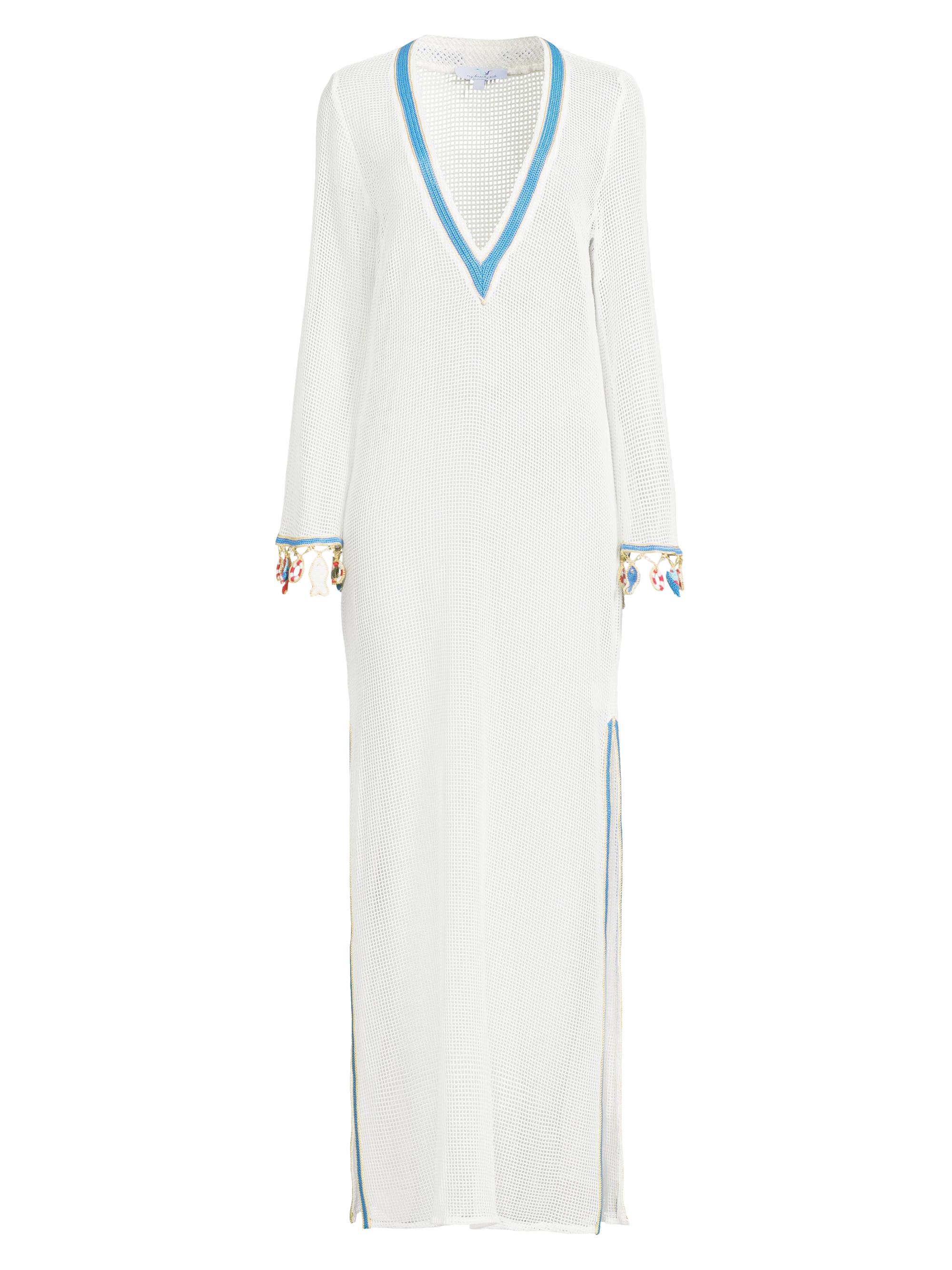 My Beachy Side Women's Anouk Mesh Long-Sleeve Caftan -