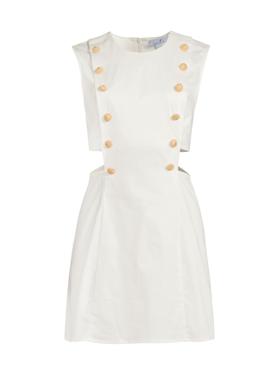 My Beachy Side Marin Stretch-Cotton Cut-Out Minidress | Saks Fifth