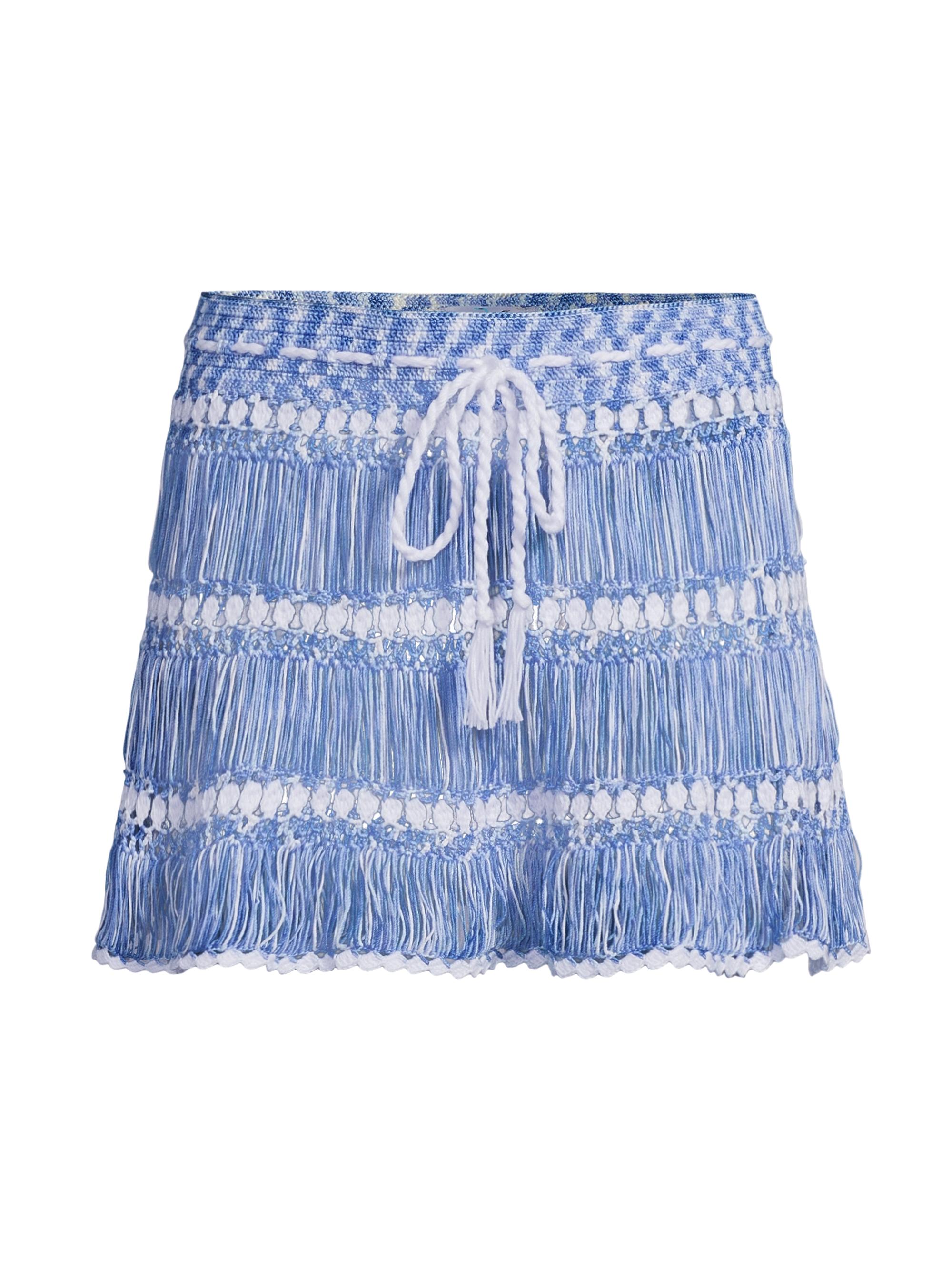 My Beachy Side Women's Elsa Crochet Miniskirt - Blue