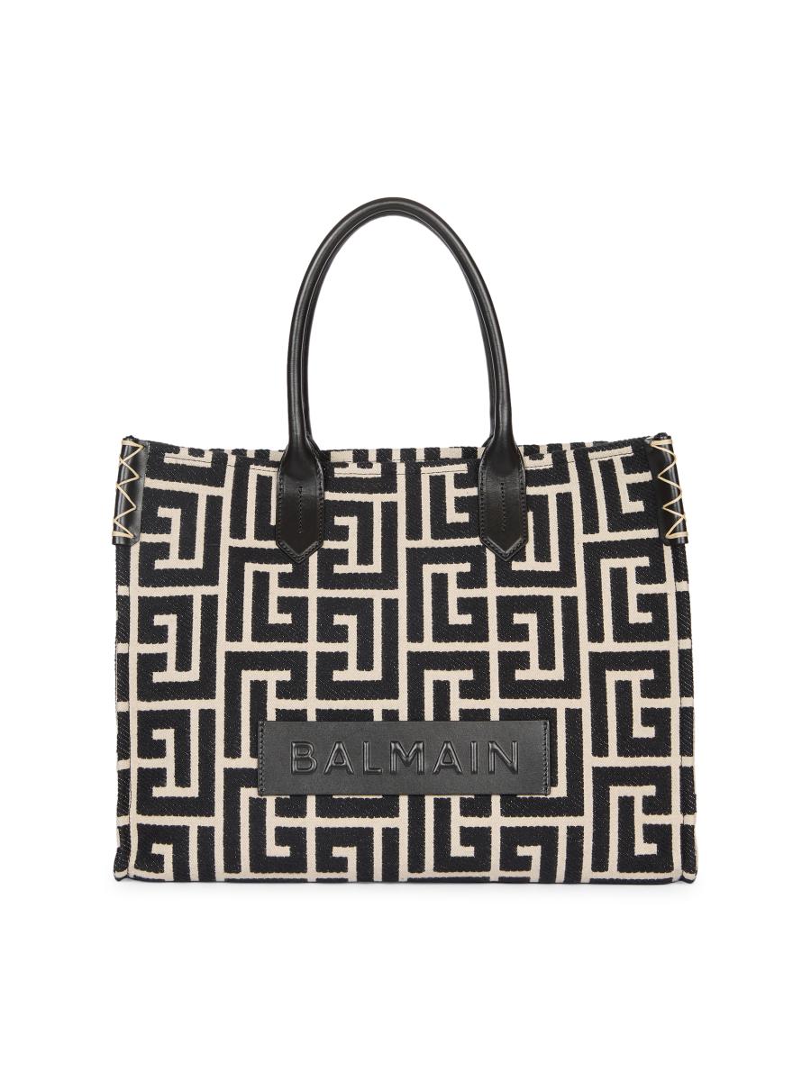 BALMAIN Bアミ36ショッハハック EN1FF939TJDC GFE Balmain B-Army Monogram Jacquard 36 Shopper Tote Bag | Saks