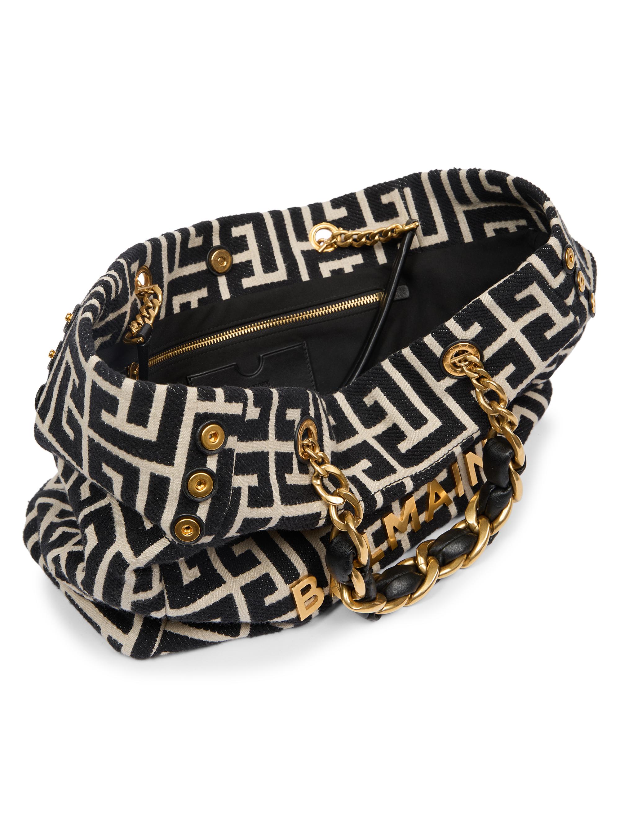 Balmain☆VIP価格 1945 モノグラム ショッパーバッグ Balmain 1945 Monogram Jacquard Cabas Tote Bag | Saks Fifth