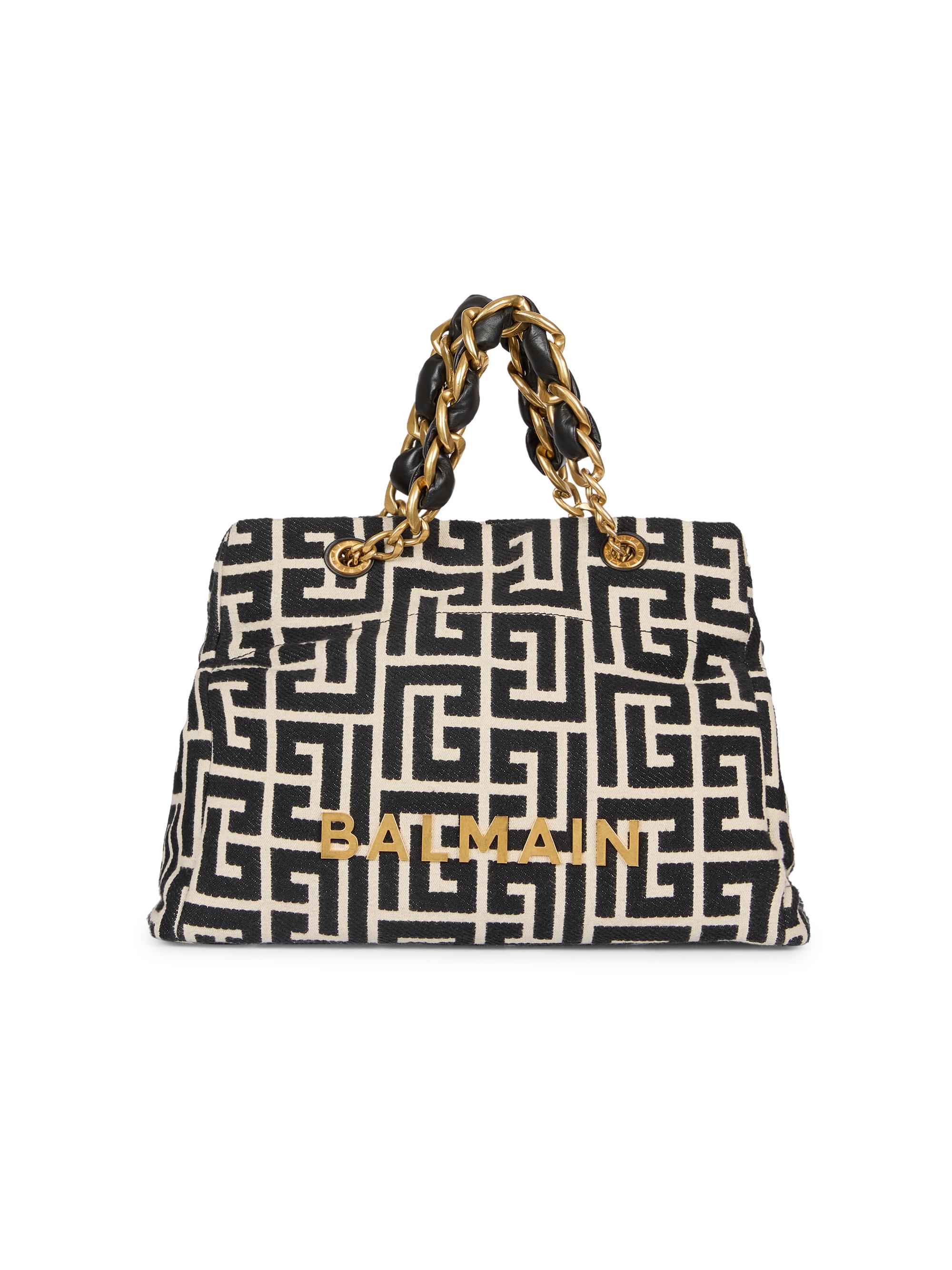 Balmain 1945 Monogram Jacquard Cabas Tote Bag | Saks Fifth Avenue