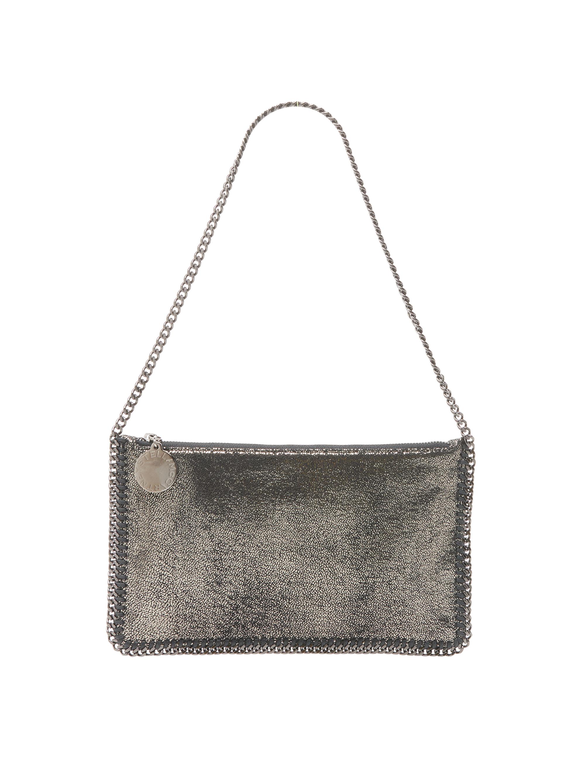 Stella McCartney Women's Pochette Accessoir Shiny Shoulder Bag - Ruthenium