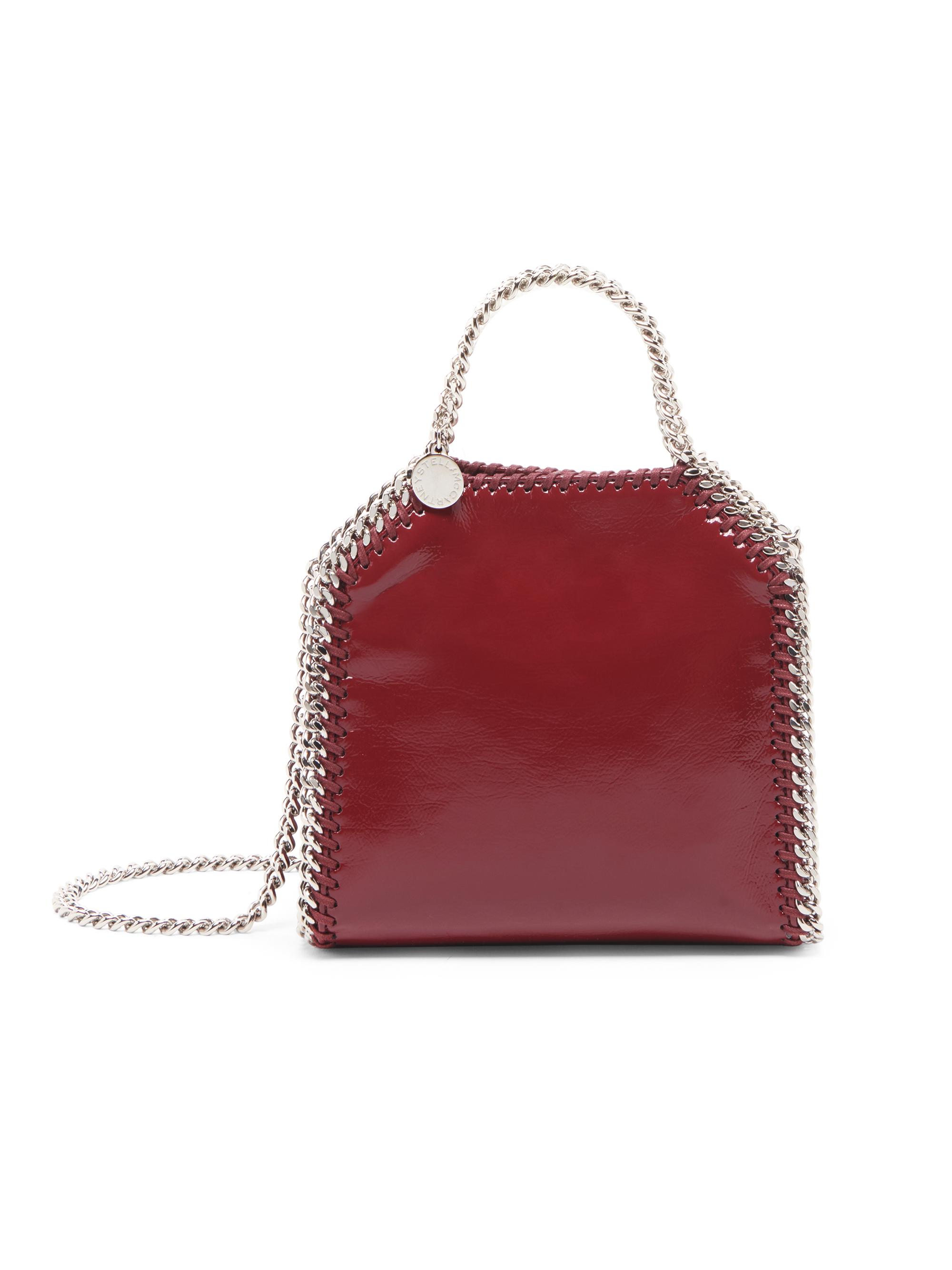 Stella McCartney Women's Tiny Crinkled Tote Bag - Burgundy