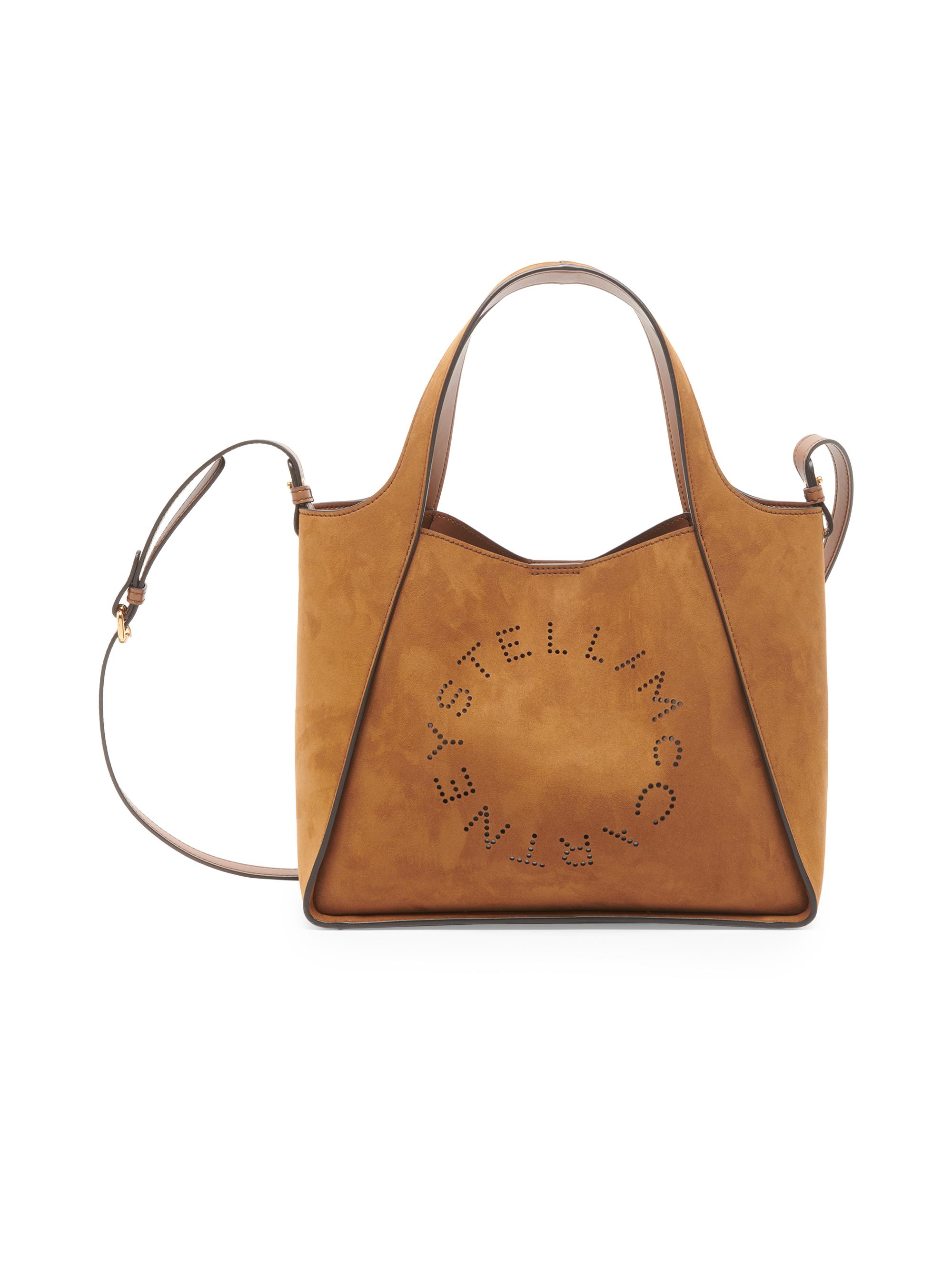 Stella McCartney Women's Logo-Perforated Crossbody Bag - Brandy