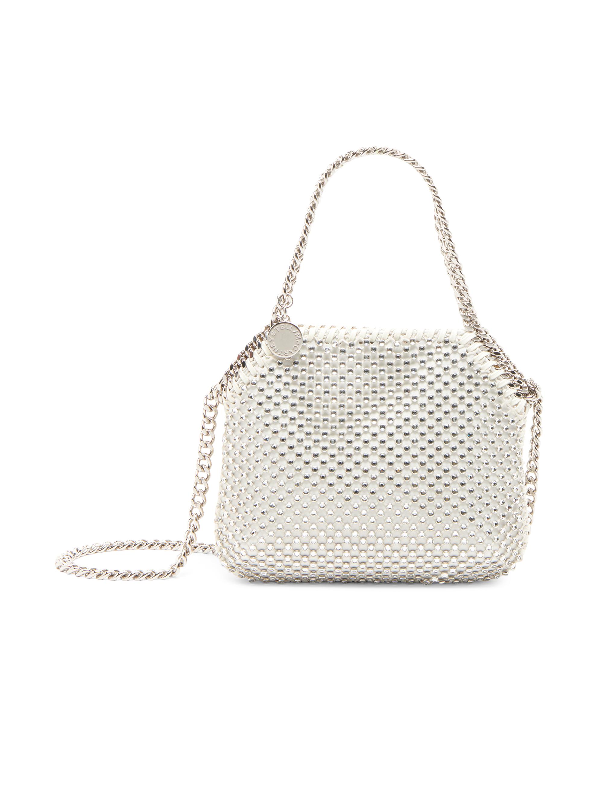 Stella McCartney Women's Crystal & Mesh Mini Shoulder Bag - Oyster
