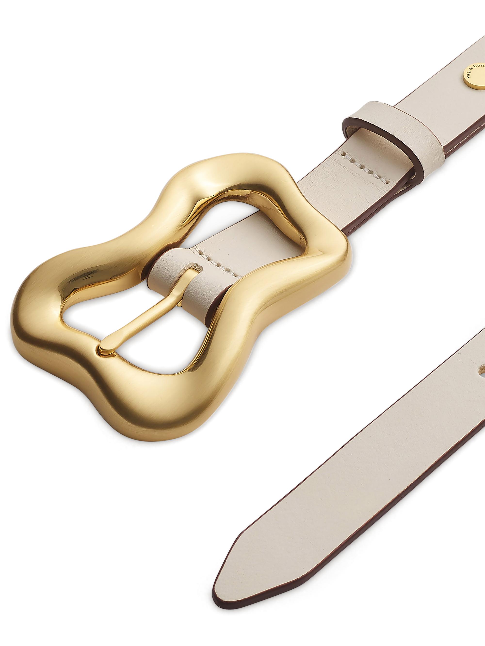 rag & bone Highline Leather Buckle Belt | Saks Fifth Avenue display picture 1