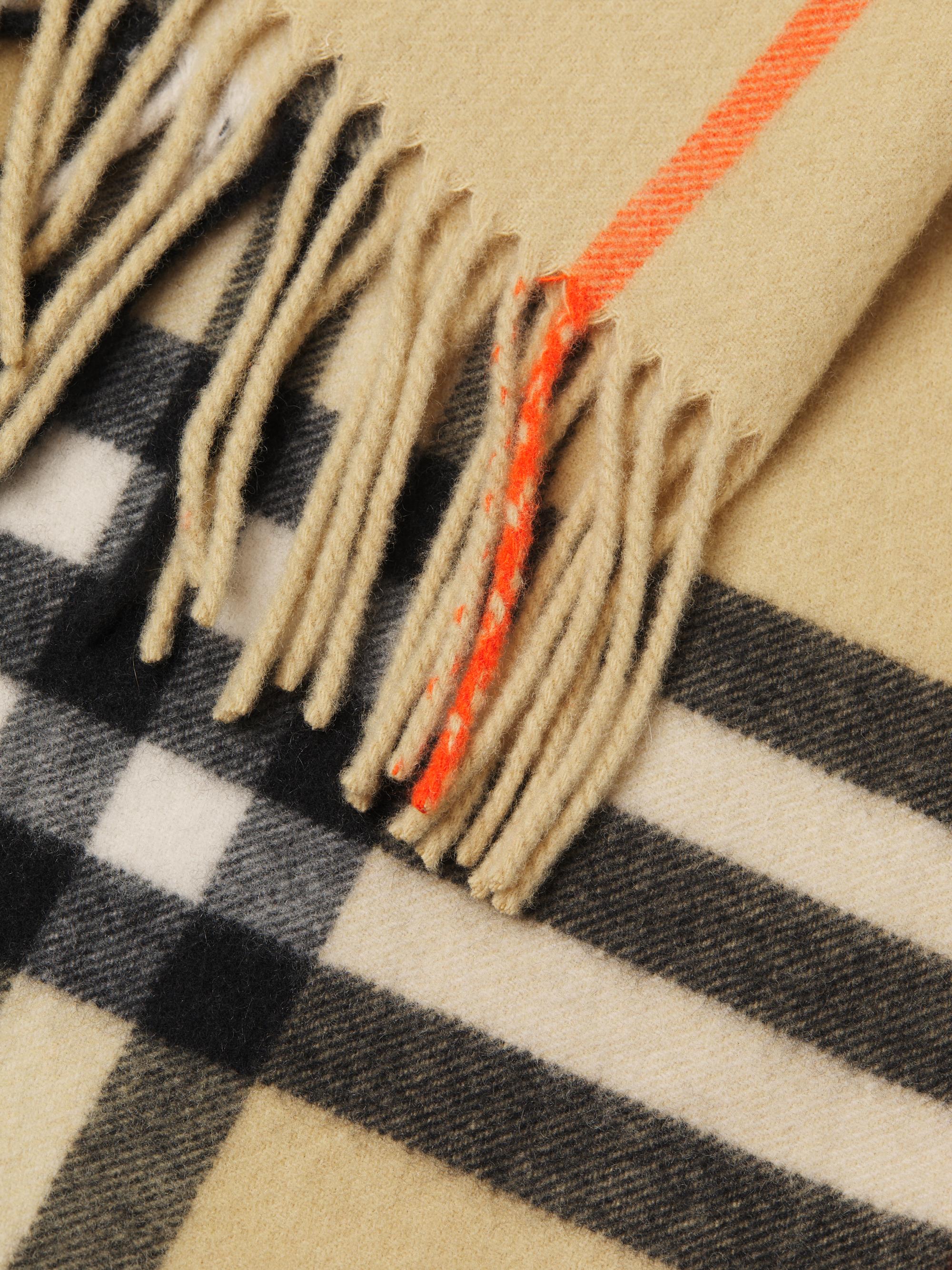 Burberry Washed Giant Check Cashmere Scarf | Saks Fifth Avenue